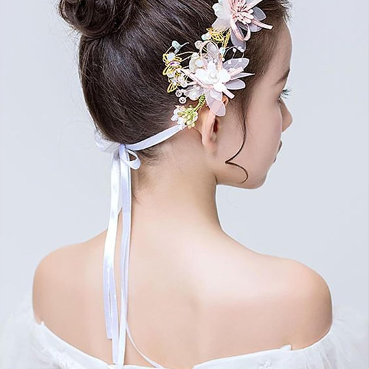 3/8" X 100 Yards White Satin Thin Ribbon Solid Color Double Faced Ribbons Perfect for Crafts Wedding Decor Bow Making Arts Sewing and More