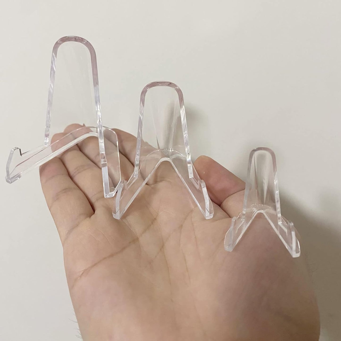 36 Packs(3 SIzes) Acrylic Easel Stands Display Stands/Plate Stands Coin Display Easel Holder for Air-Tite Coins Pocket Watches Capsules Challenge Medals Casino Chips , Photo Display,Baseball Sports