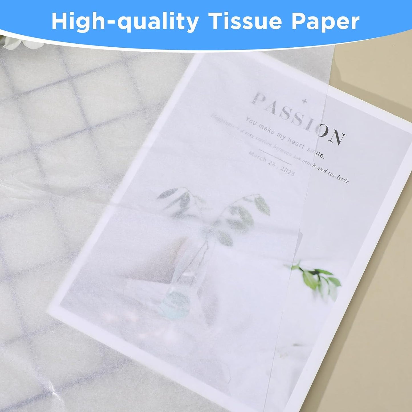 152 Sheets 27x19 Inches Wet Strength Tissue Paper for Art Collage White Wrapping Paper Sheets Packing Tissue for Collage Model Making, Media Crafts Etc Resistant to Tearing When Wet