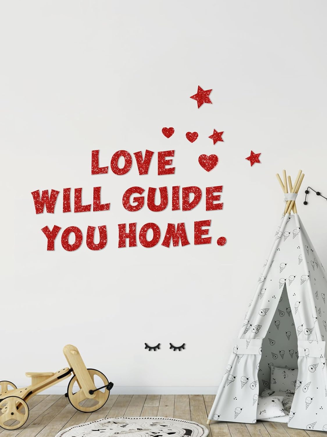 237 Pcs Glitter Bulletin Board Letters, Numbers and Punctuation, Poster Board Letters Alphabet Cut Out Cardboard Letters Accessories for Classroom Display Decorating Supplies 4inch (Red)