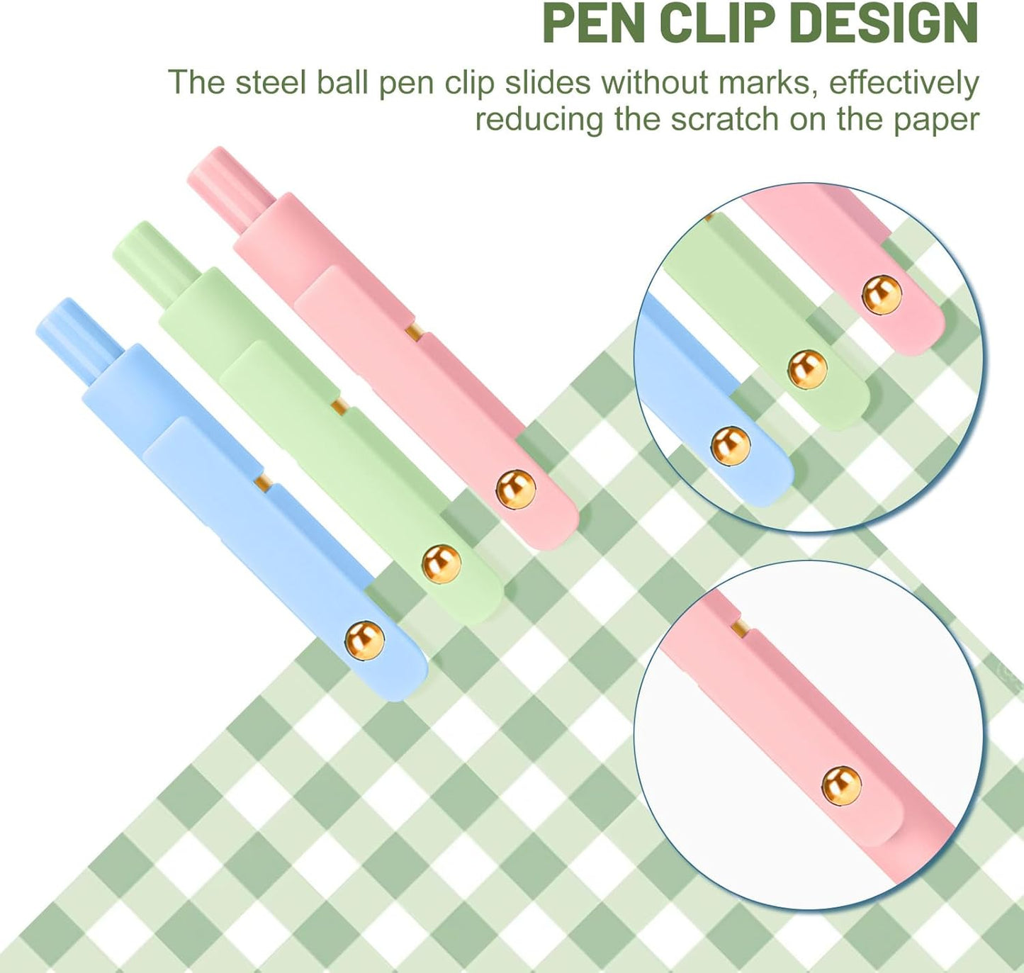 Ddaowanx Colorful Gel Pens, 0.5mm Fine Point Retractable,Colored Pens for Journaling and Sketching, Teacher Must Haves,Teacher School Supplies, Gifts for Nurse (12Pcs-Aesthetic+Vintage Colors)