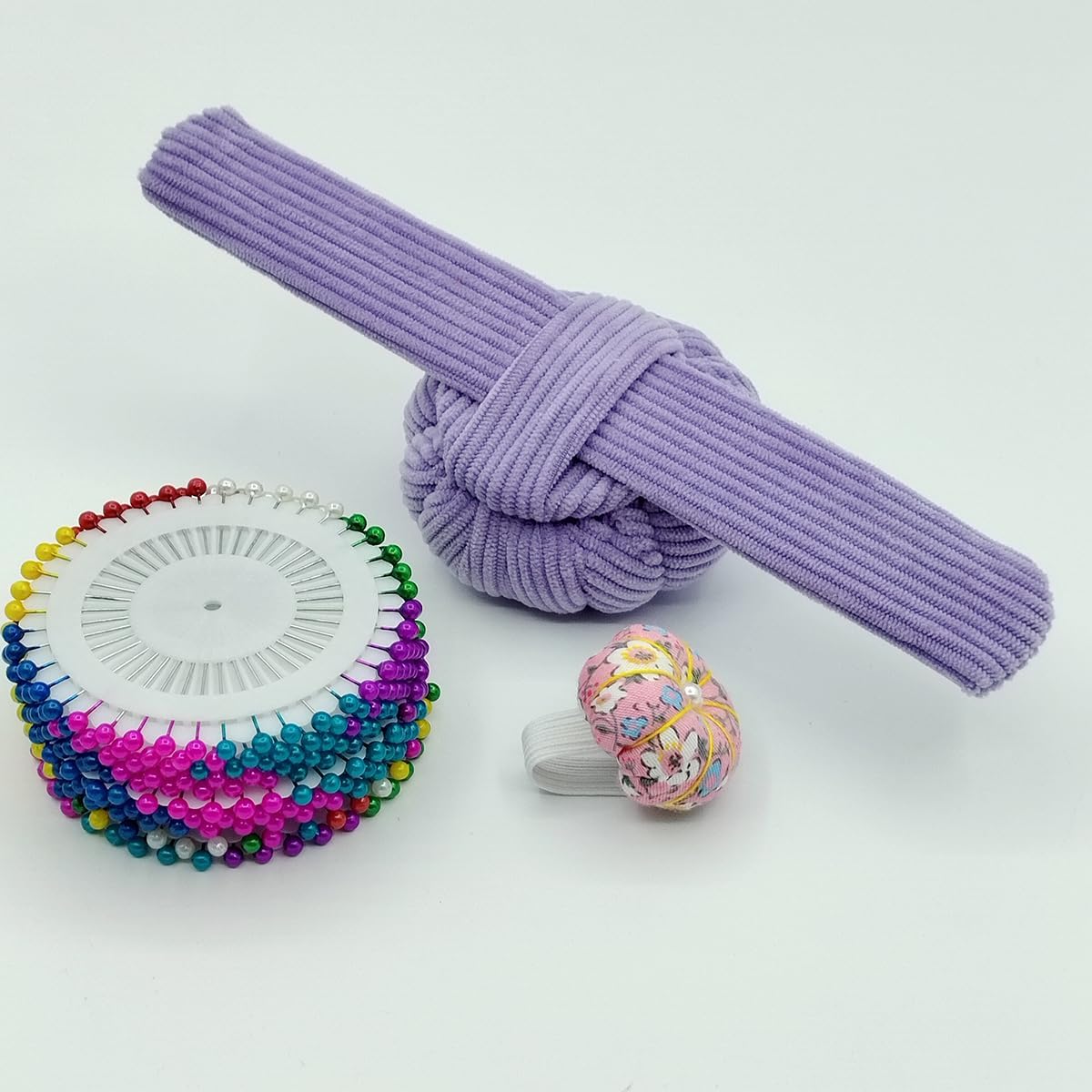 Elastic Wrist Pin Cushion Ring Pincushions Needlework DIY Handcraft Needles Holder for Sewing and Quilting with 1 Elastic Strap Finger Ring Pincushions Pumpkin Shaped