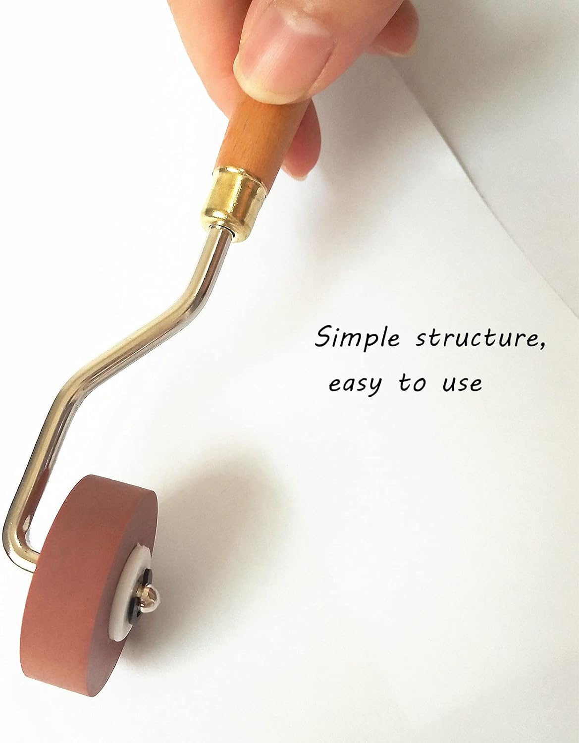 BANLTRE Rubber Brayer Roller for Printmaking, Ideal for Anti Skid Tape Construction Tools, Print,Craft Stamping Brayers for Wallpapers and Scrapbooks (0.4"+0.8"+1.18")