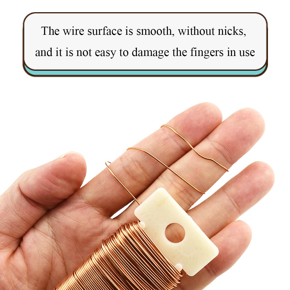 HAHIYO 22Gauge Rose Gold 3Roll Total 115Yards(345Feet) Metal Floral Wire Flexible Paddle Wire for Crafts Christmas Wreaths Tree Flower Arrangement Bouquet Wrapping Wedding DIY