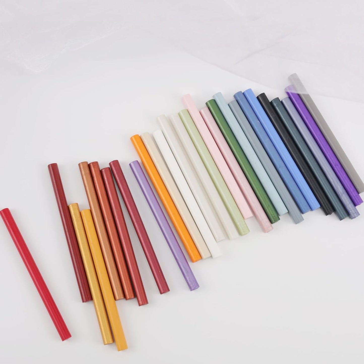 20pcs Pearl White Wax Sealing Sticks with Glue Gun, Easy No-Flame Envelope Sealer, Ideal for Wedding Invitations, Gift Wrapping, DIY Projects