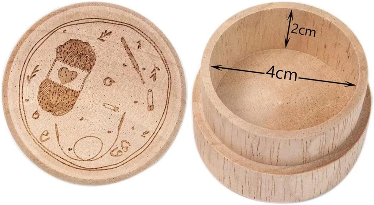 Hilsayum 60PCS Metal Stitch Markers Triangle-Shaped Ring Crochet Markers with Wooden Storage Box Knitting Tool for Sewing Weaving (Multicolored)