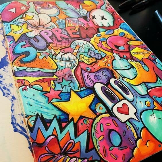 6pcs Multicolor Alcohol Markers Under 5 dallors, Dual Tips Art Markers Drawing Sketched Double Tipped for Kids Beginners Adults