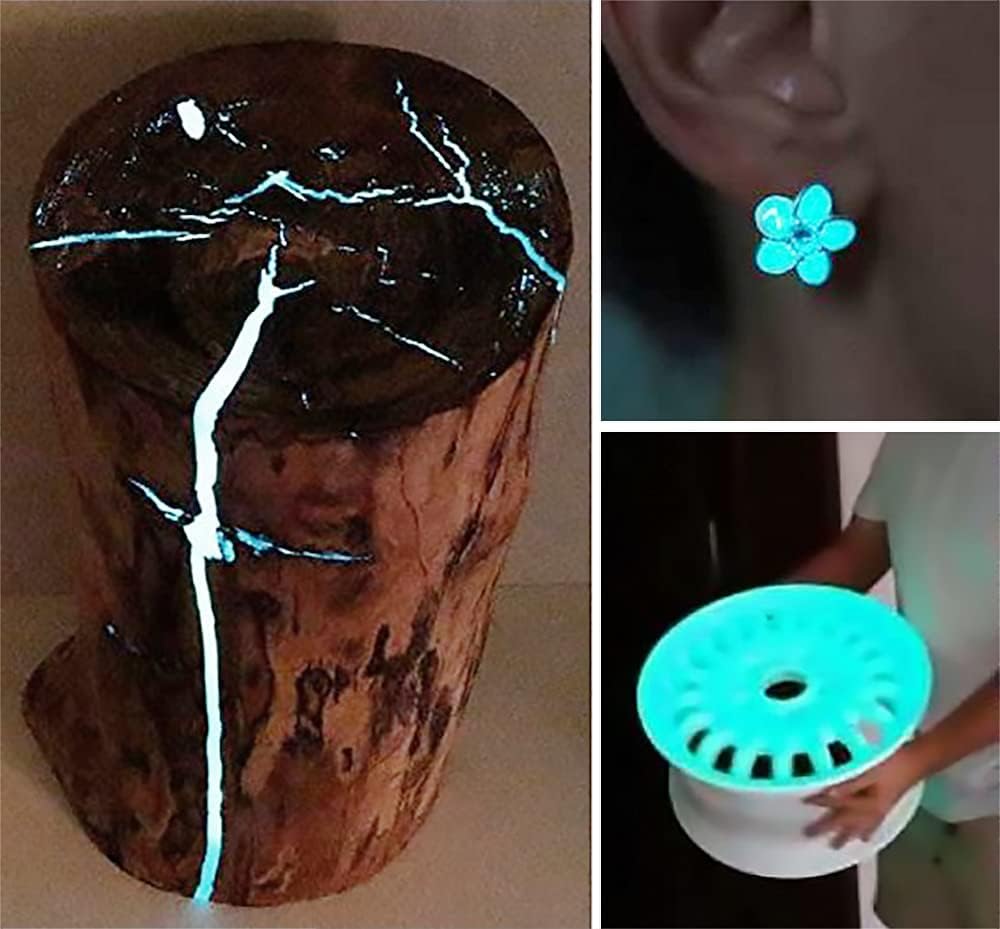 VViViD Aqua Glow in The Dark Pigment Powder 30g/1oz Packet (2 Pack)