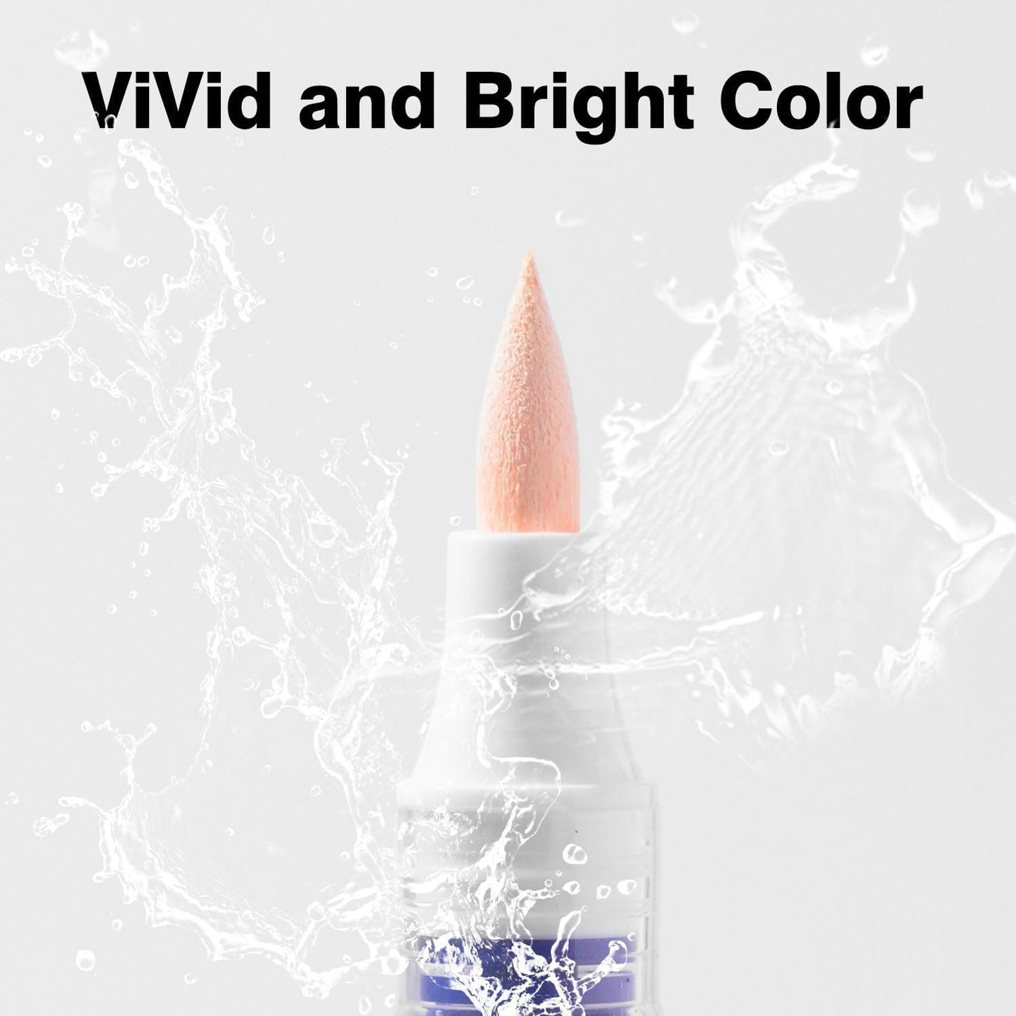 9 Color Acrylic Paint Markers, Water-Based Acrylic Markers for Artists Adults Coloring Drawing Cartoon Anime Comic - Brush Tip for Rock Painting, Wood, Canvas, Fabric, DIY Crafts Making (8 Metal)