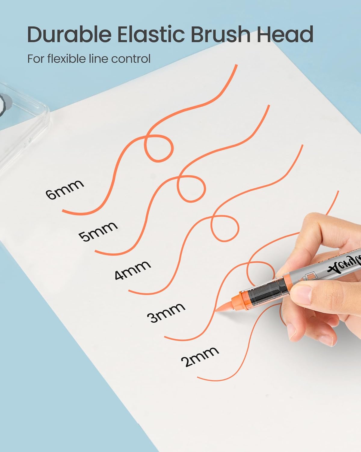 Acrylic Paint Markers Anime Color, 12 Colors Fabric Marker, Auto-Ink Paint Pens Markers, Brush Tip Marker for Rock Painting, Wood Glass Ceramic Canvas Stone DIY Crafts Making Art Supplies