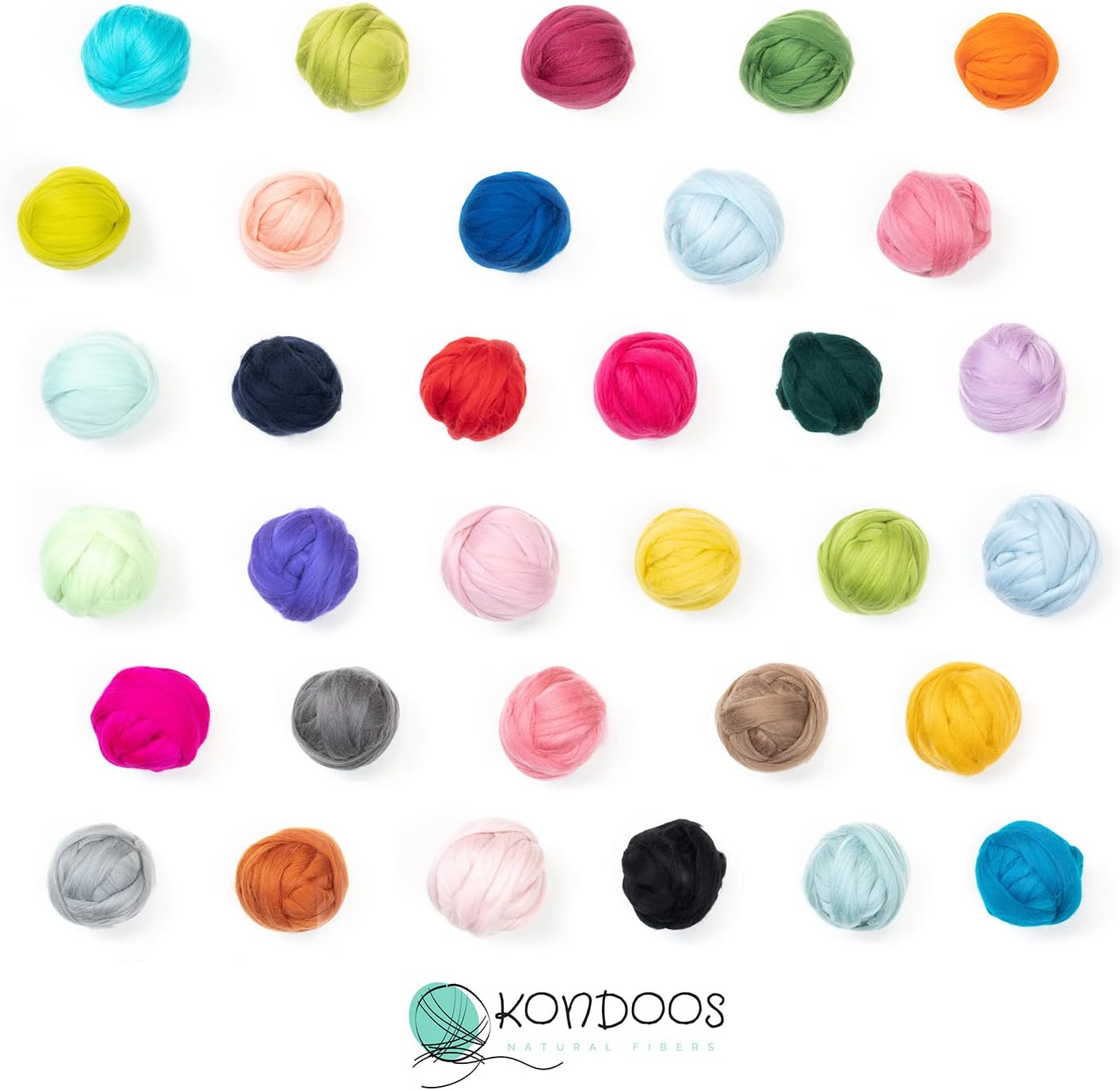 Colored Natural Wool roving, 8 OZ. Best Wool for Needle Felting, Wet Felting, handcrafts and Spinning. (Grass Green)