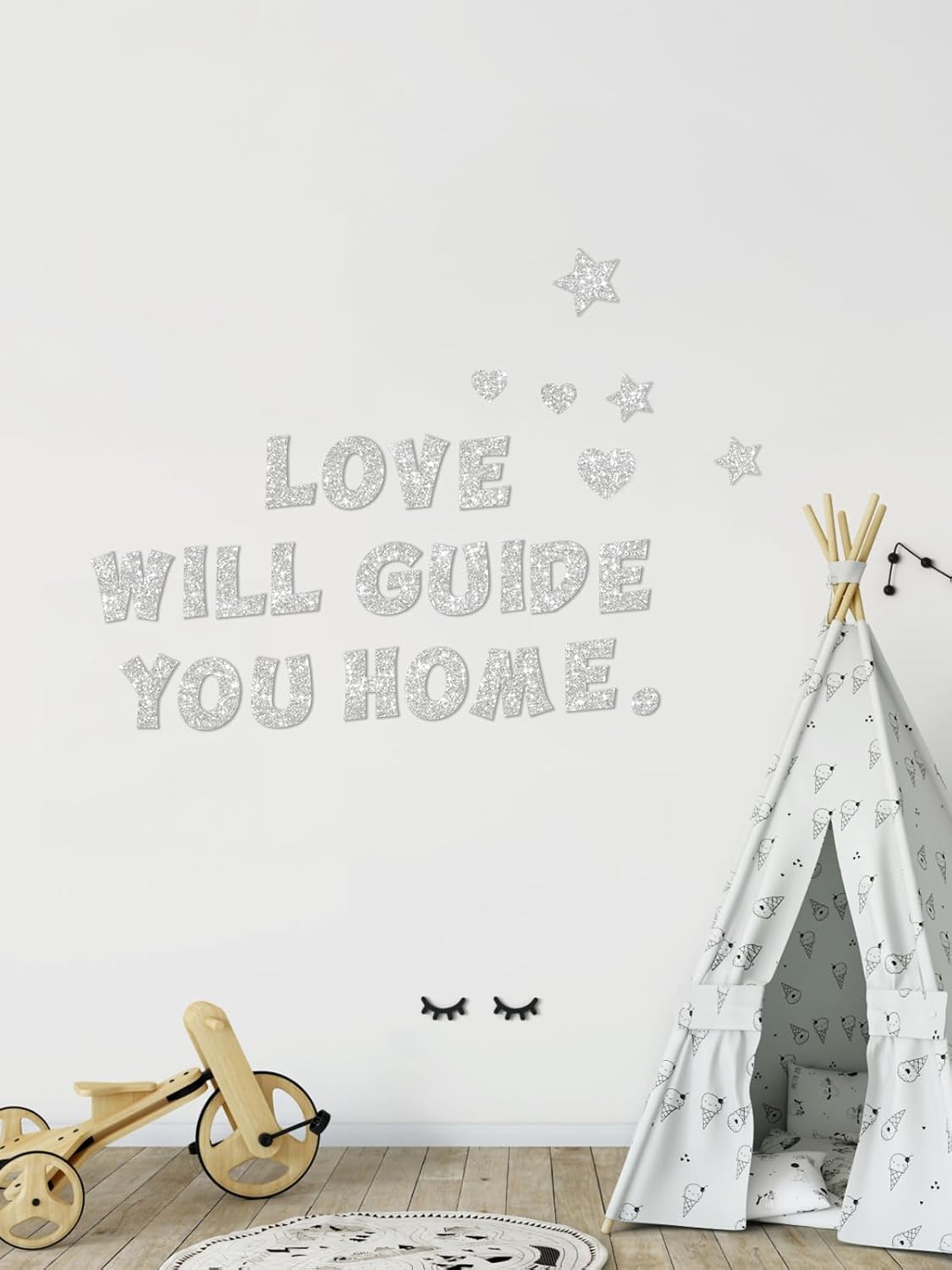 237 Pcs Glitter Bulletin Board Letters, Numbers and Punctuation, Poster Board Letters Alphabet Cut Out Cardboard Letters Accessories for Classroom Display Decorating Supplies 4inch (Sliver)