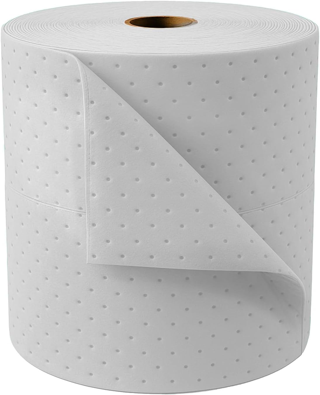 FLASHDRY Max Oil Only Fine Fiber Heavyweight Pads – Ultra Absorbent, Tear-Resistant Spill Pads for Oil Cleanup on Water, Garage, Shop, Concrete, Factory, Made in USA (1 Roll (15" x150'))