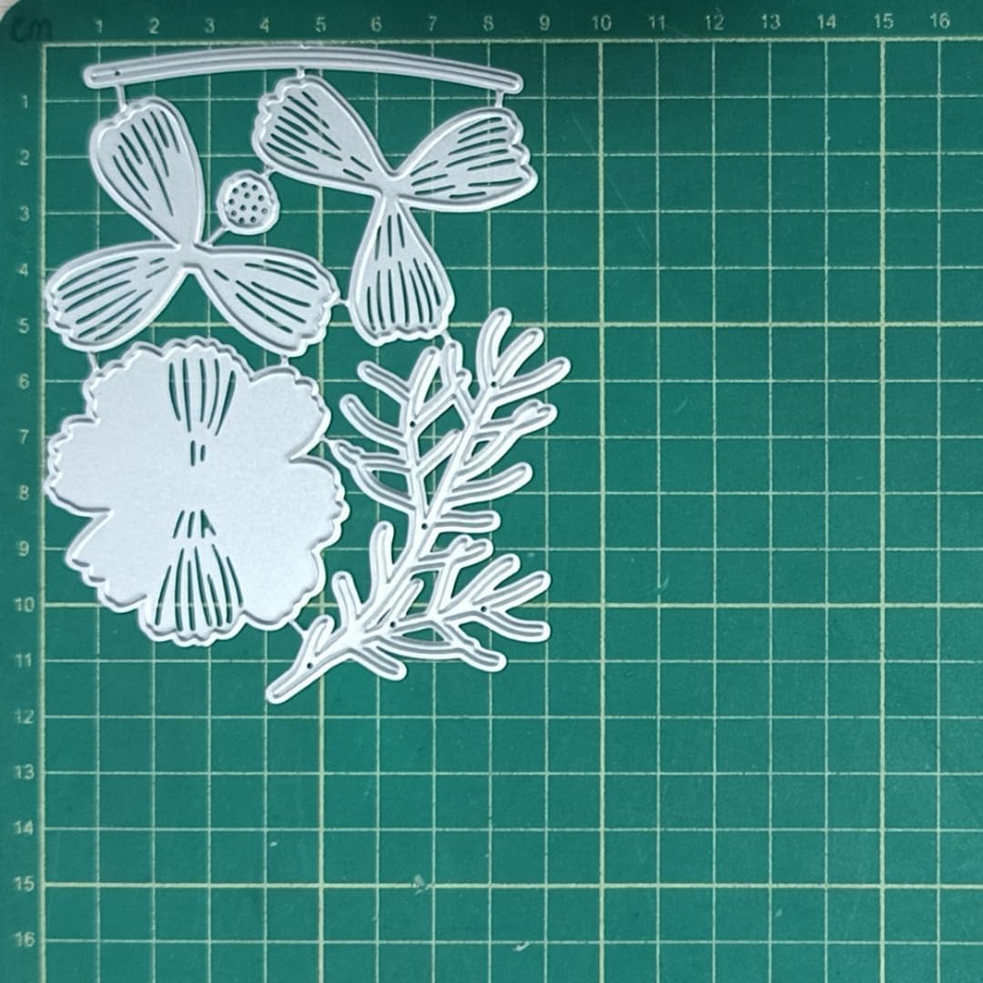 Cutting Dies Metal Stencils Scrapbooking Tools DIY Embossing Template for Paper Card Making Album Arts Crafts Supplies (Galsang Flower-9.5x11.7cm)