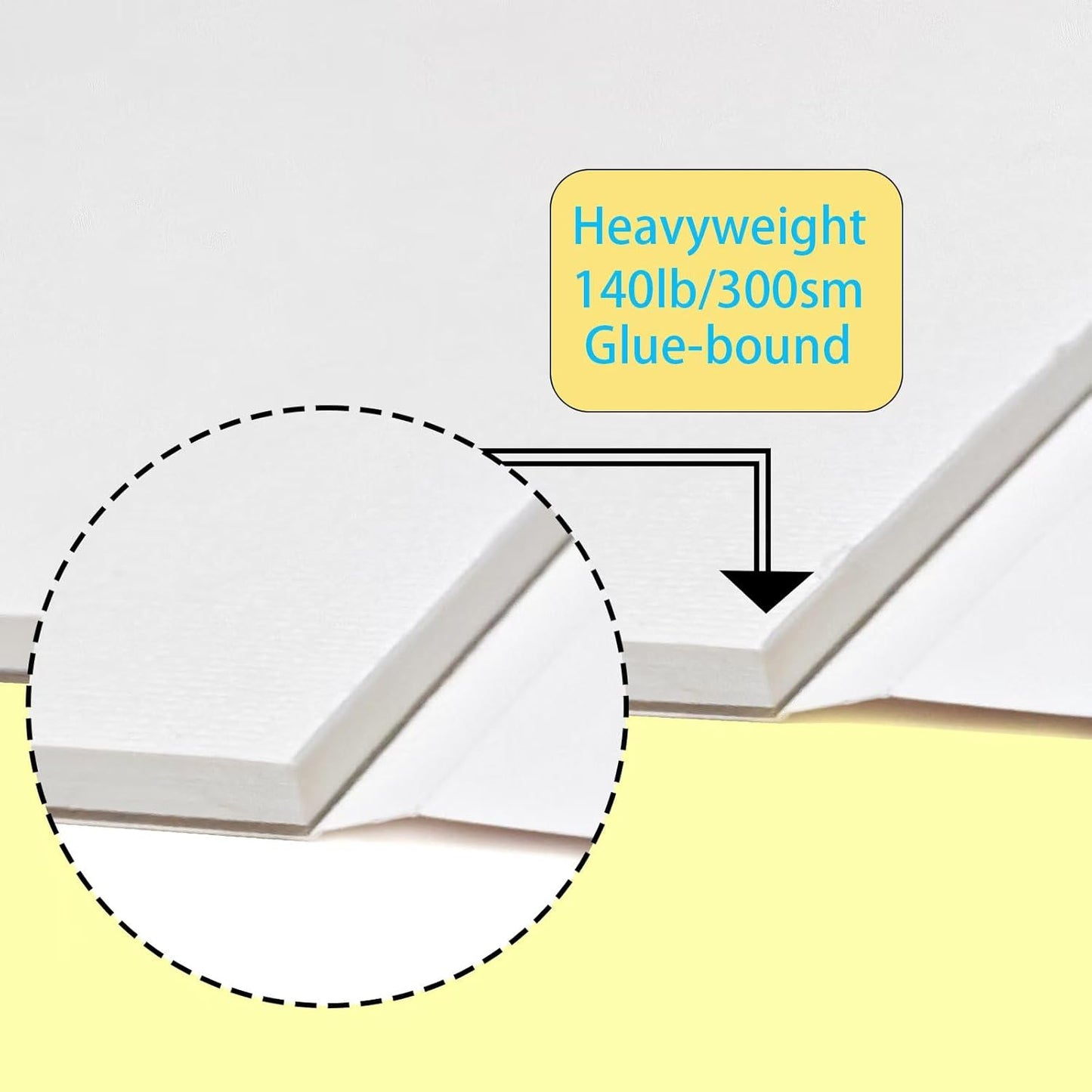 Cotton Watercolor Paper Pad 2 Pack, 9x12 Inch Water Color Paper 140lb/300gsm, Acid-Free Cold Press Textured 40 Sheets for Painting, Drawing, Mixed Media Art Supplies for Artists, Students, Beginners