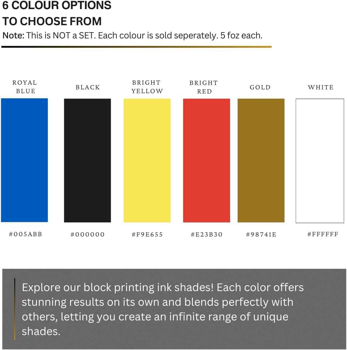 Leoball® Water-Soluble Block Printing Ink, 5-Ounce Jar (Black)