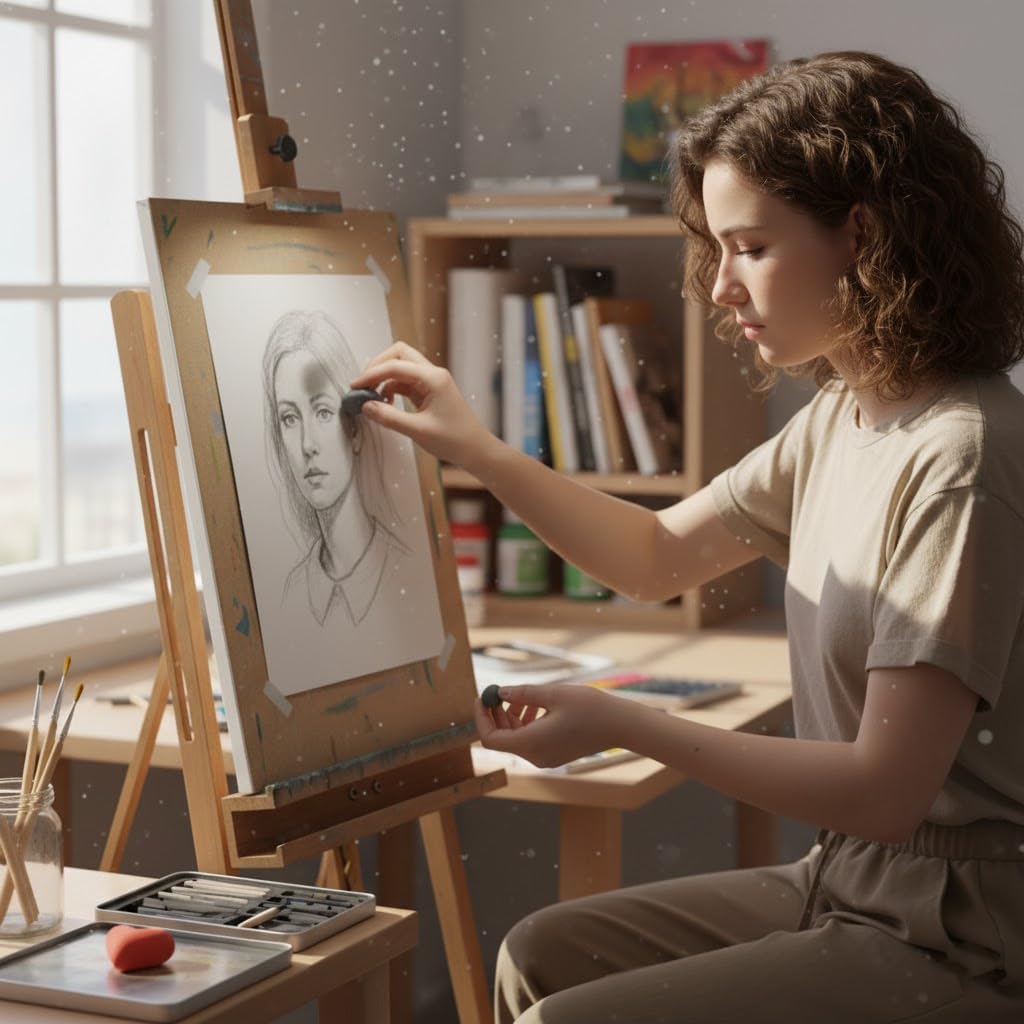 24 Pack Kneaded Erasers, Assorted Colors, for Artists,Drawing,School Supplies,Sketching Supplies and Office (Blue/Red/Yellow/Grey)