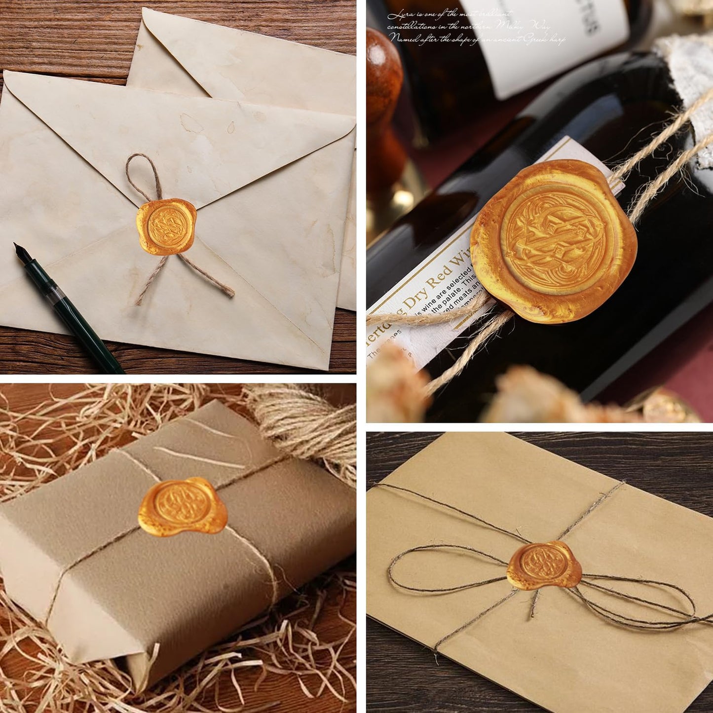 GC QUILL Calligraphy Set - 18pcs With Dual Tip Fountain Pen, Feather Dip Pen, Stamp, Wax Candle, Pen Base, Ink Bottle, Cartridges