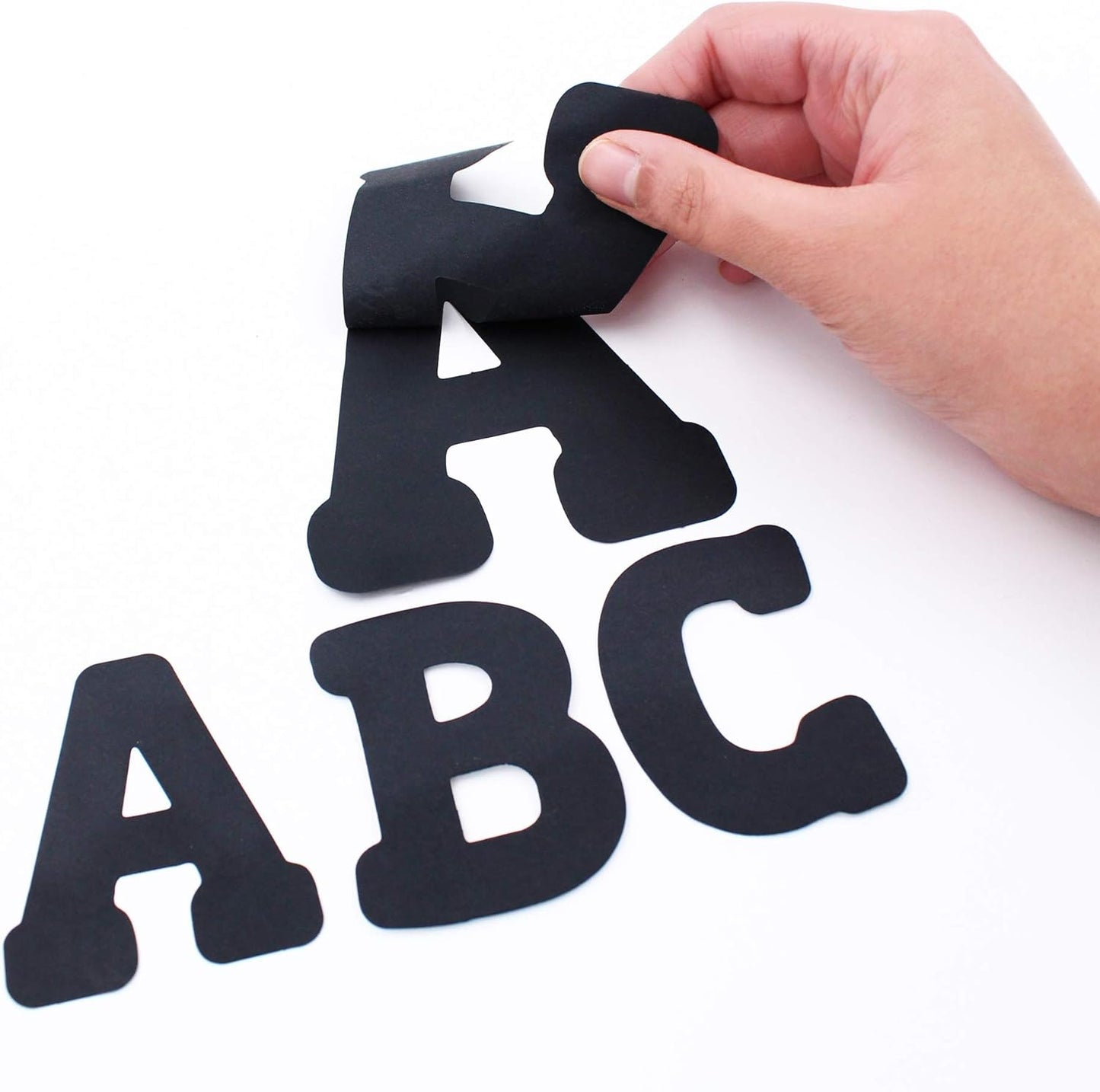 ArtSkills Poster Letters 4” Paper Letters for Poster Board Projects, Classroom Bulletin Boards, Sign Making Supplies, Black/White, 190 Pieces