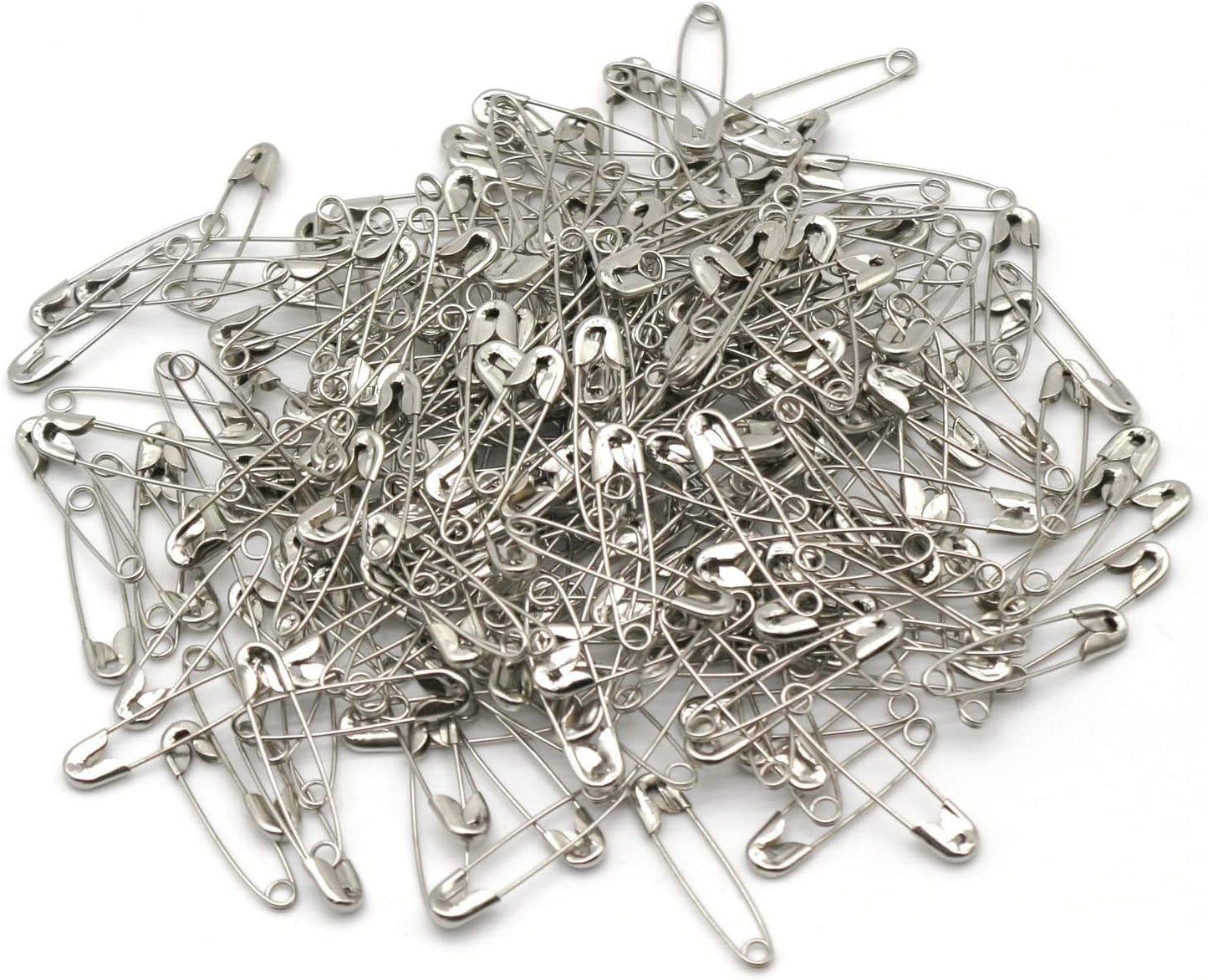 vrupin 2000 Pieces - Silver Safety Pins, 1.1 inch 28mm, Extra Strong, Multi-purpose