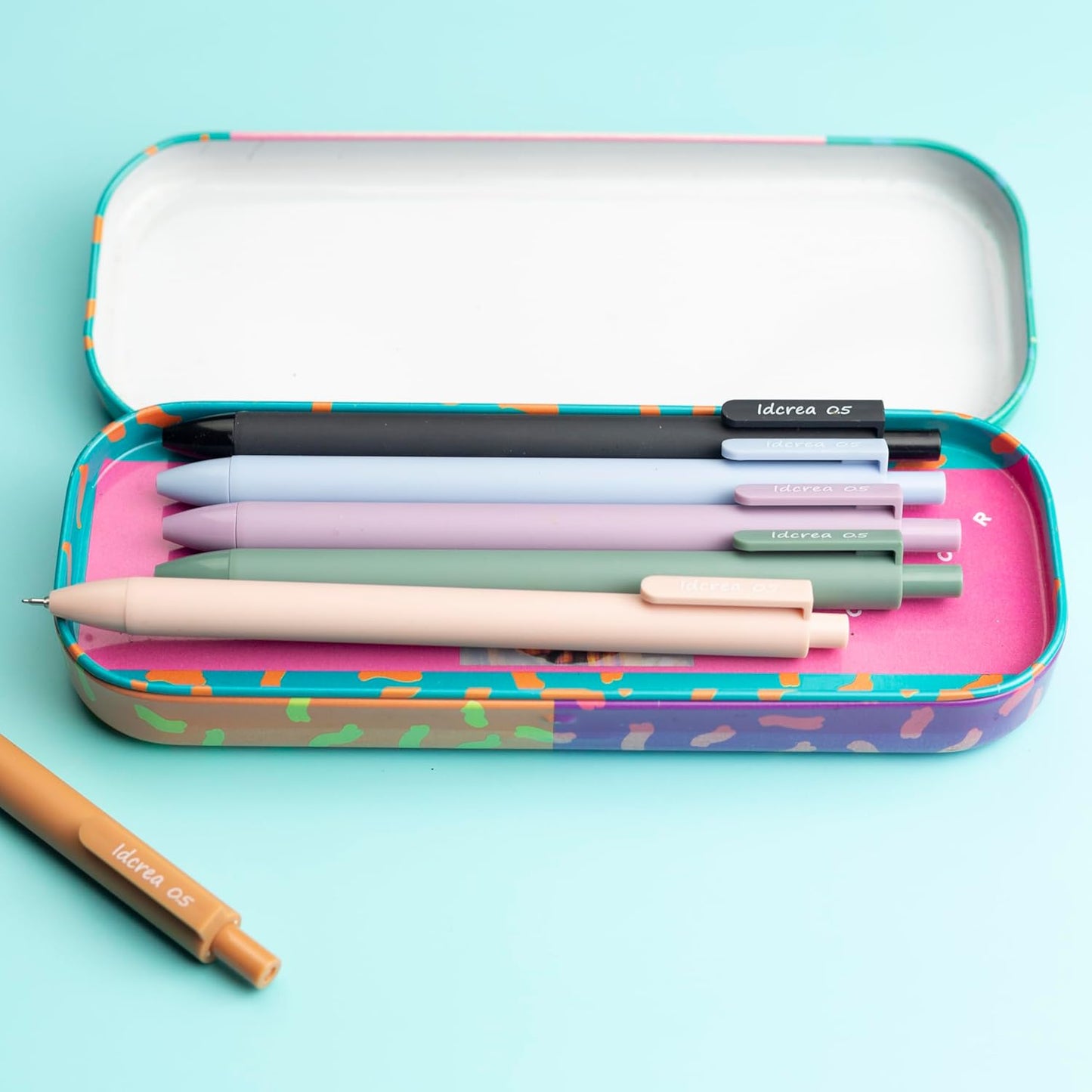 ldcrea Gel Pens 0.5 Fine Tip, Black Ink, Silky Grip, 12 Pack