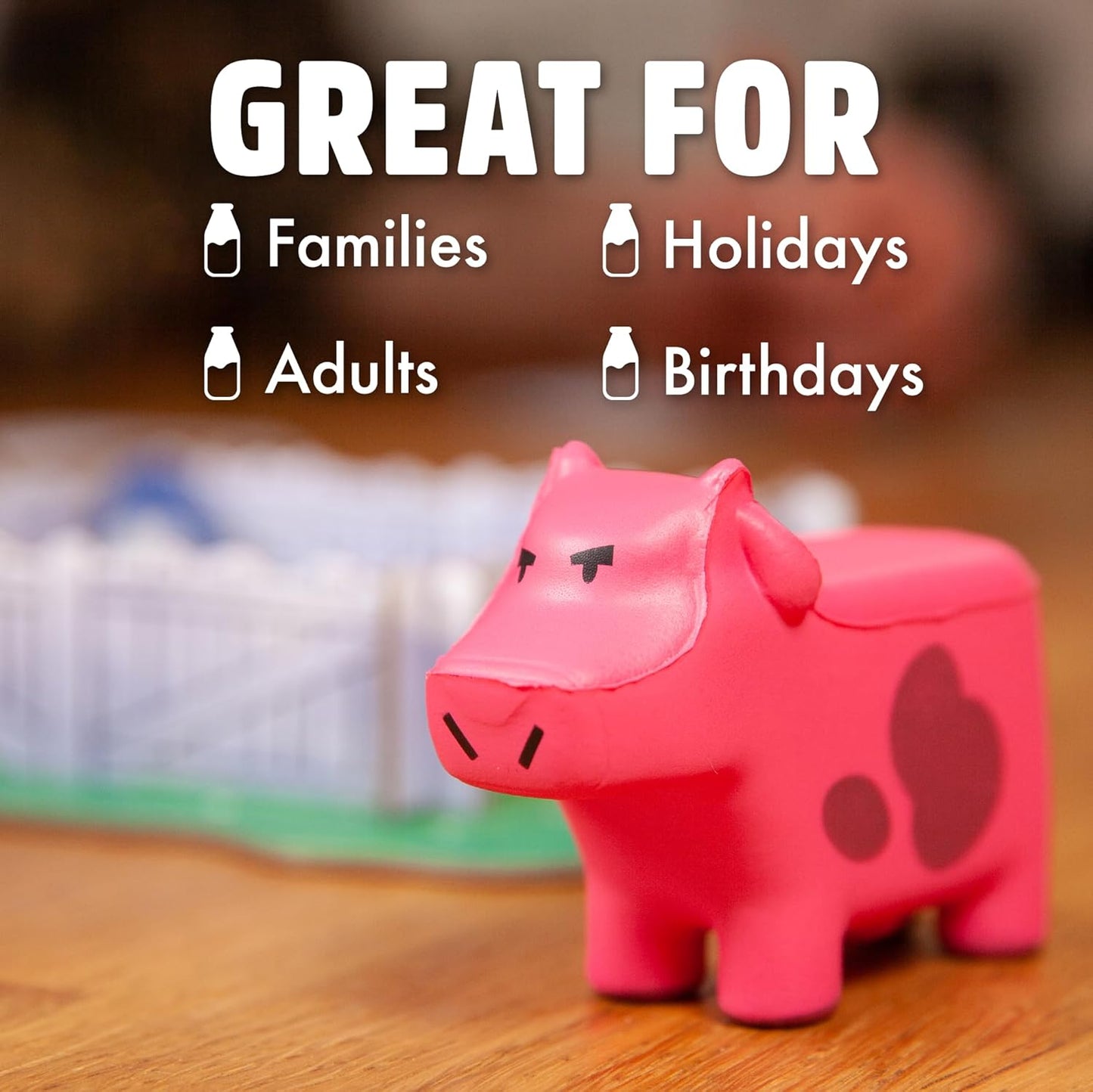 Herd Mentality: Udderly Funny Family Board Game | Easy & Fun for Big Groups of 4-20 Players | Includes 20 Extra Exclusive Questions