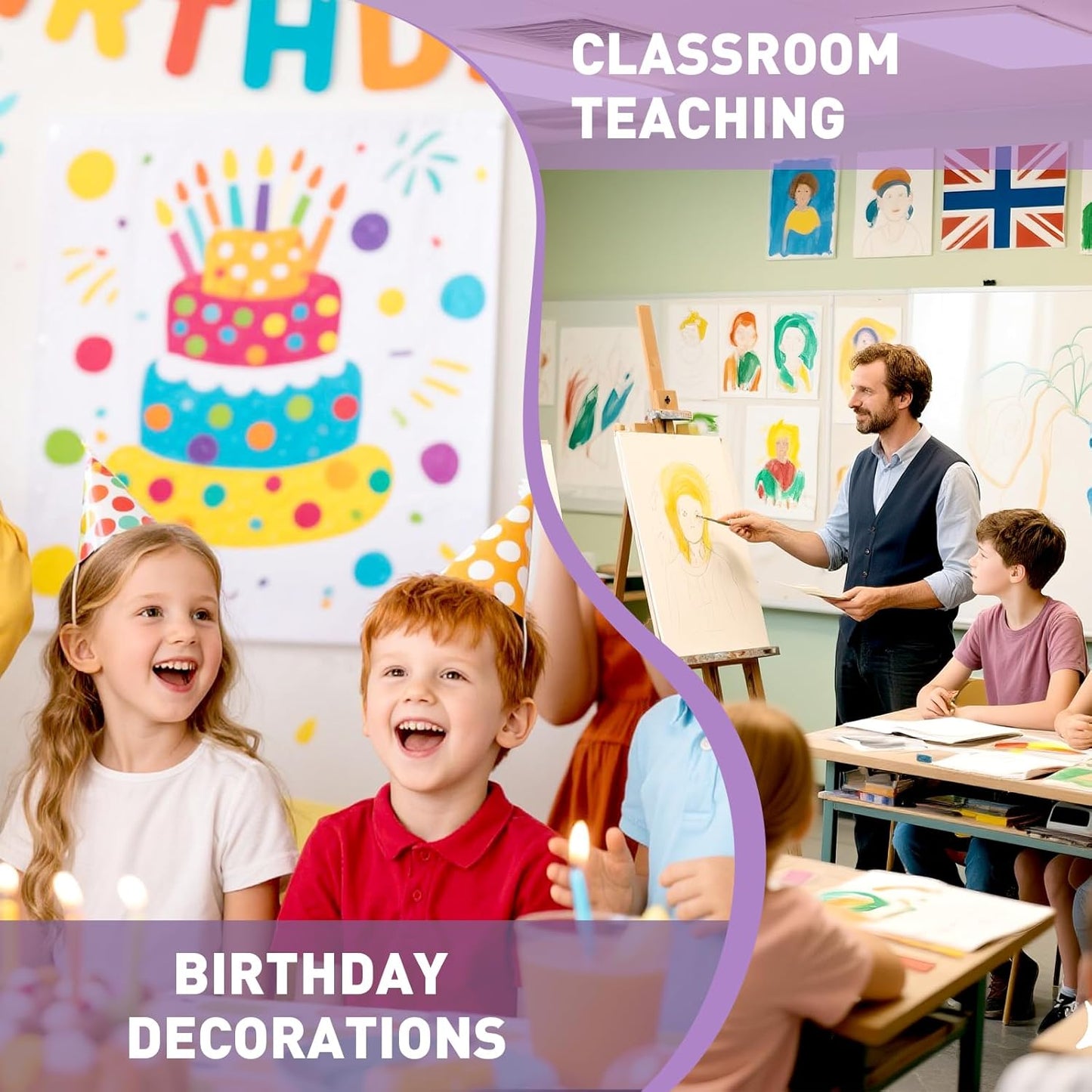 ESRICH Canvas Boards for Painting, 5 Pack 9x12 Canvases for Painting Cotton Primed Acid Free Blank Canvas Panels for Oil Paint, Watercolor, Acrylic Paint, Gouache and Tempera.