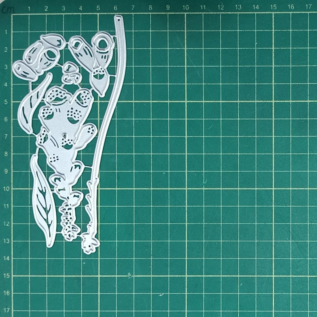 Cutting Dies Metal Stencils Scrapbooking Tools DIY Embossing Template for Paper Card Making Album Arts Crafts Supplies (Foxglove-6.6x13.8cm)