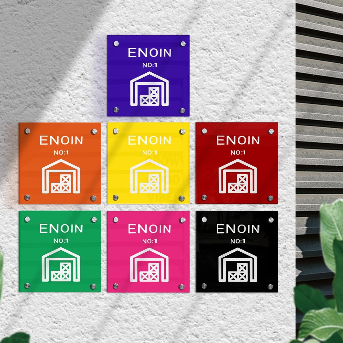 Enoin 2 Pack 8x12 Inches Yellow Non Transparent Acrylic/Plexiglass Sheet 0.118'' 1/8 Thick, Plastic Sheet Colored Board Panel for Glass, DIY, Painting, Art Craft