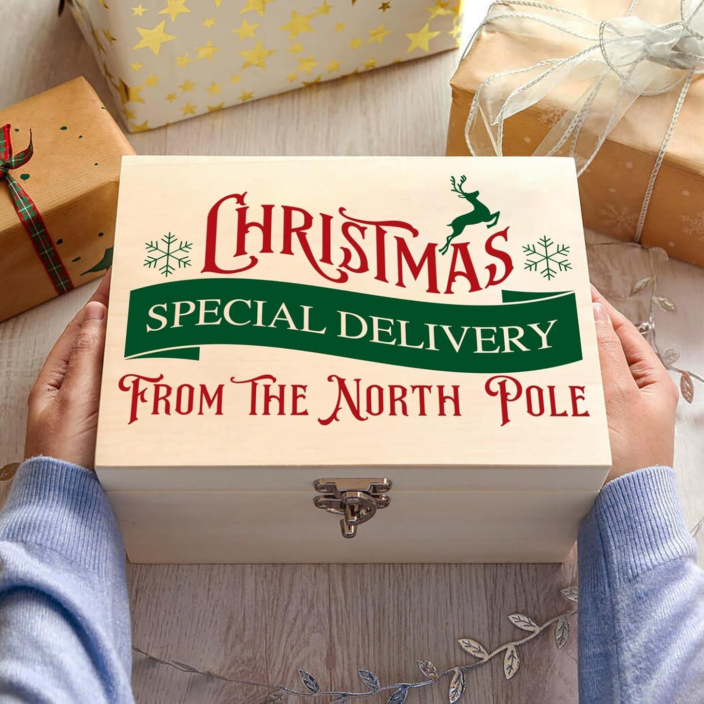 Christmas Stencils for Crafts Reusable 12” Christmas Doormat Stencil Xmas Holiday Stencils for Painting on Wood Window Porch Hanger Fabrics Decor