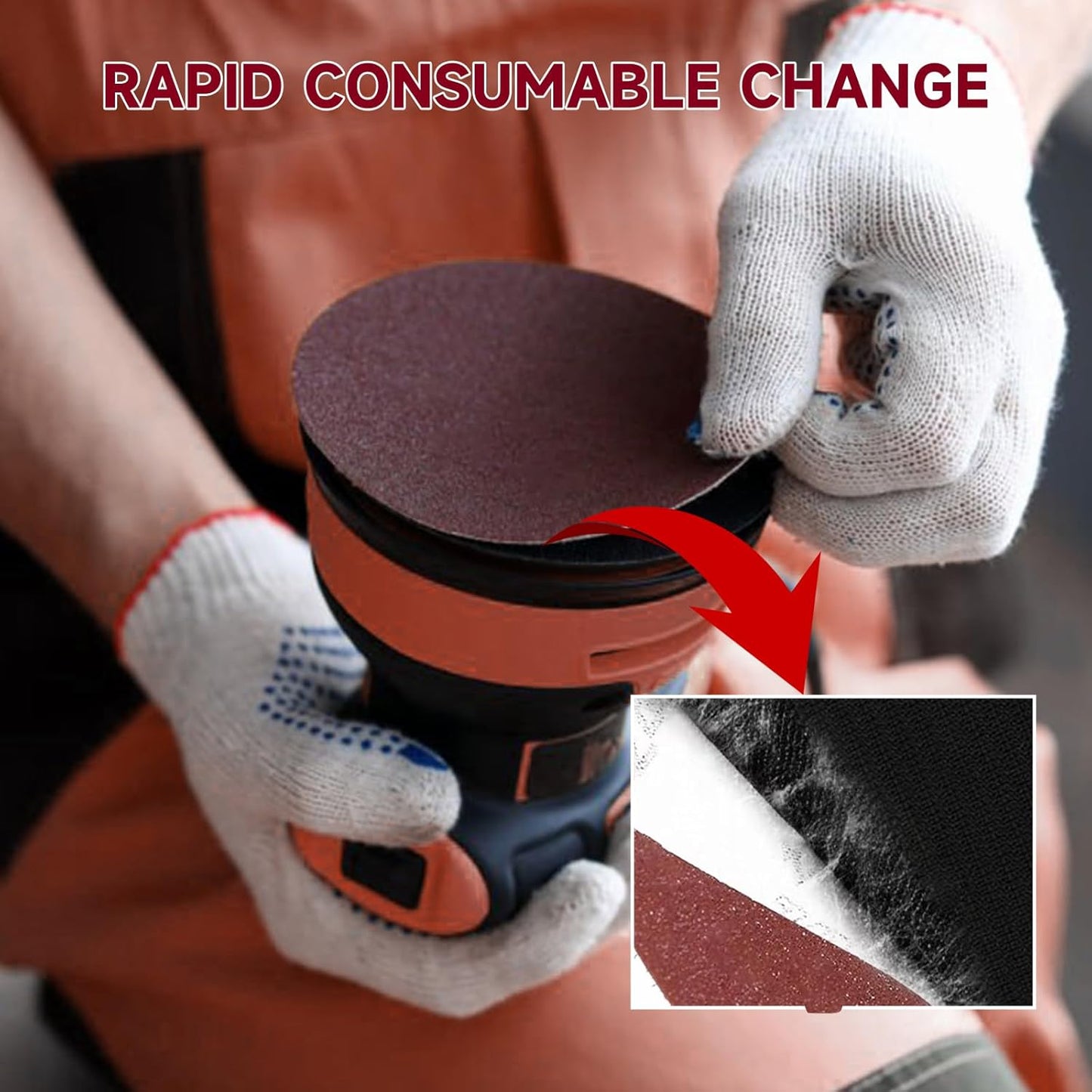 5 Inch 100 PCS Sanding Disc 1200 Grit,Hook and Loop Sanding Discs for Random Orbital Sander