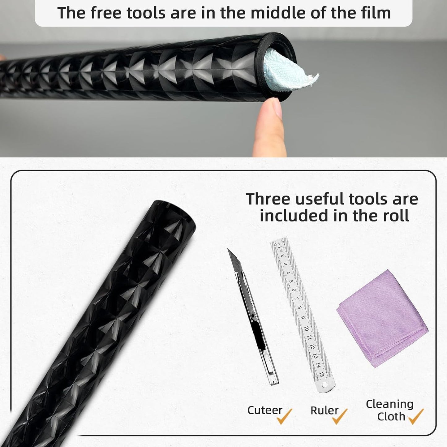 Qualsen Blackout Window Film, ๐๐๐๐ข๐ฌ๐ฎ๐๐ฅ๐๐ฉ๐ฉ๐๐๐ฅ 100% Light Sun Blocking Privacy Film for Glass Windows, Removable No Glue Black Out Window Tint for Home Day Sleep Garage 47.2ร78.7inch