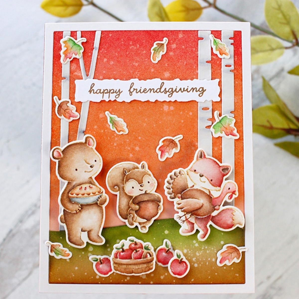 Cutting Dies Metal Stencils Scrapbooking Tools Flowers Lace Frame DIY Embossing Template for Paper Card Making Album Arts Crafts Supplies (Tree Frame B-11.1x14.2cm)