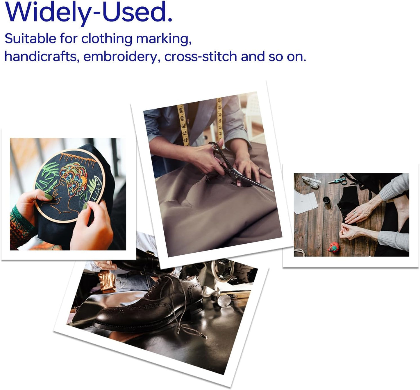 5 Colors Water Erasable Fabric Marking Pen with 20 Refills for Cross Stitch, Embroidery, Sewing, Quilting DIY (red,rose, blue, green, purple)