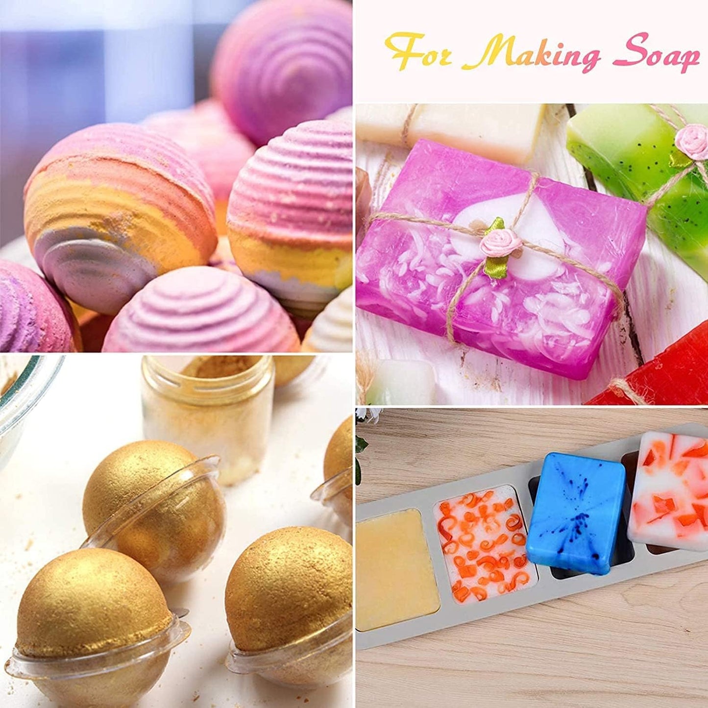 Gold Mica Powder for Epoxy Resin 3.5 oz /100g Powdered Pigment for Soap Colorant Bath Bomb Dye, Cosmetic Grade for Lip Gloss, Acrylic Nails Polish, Craft Projects