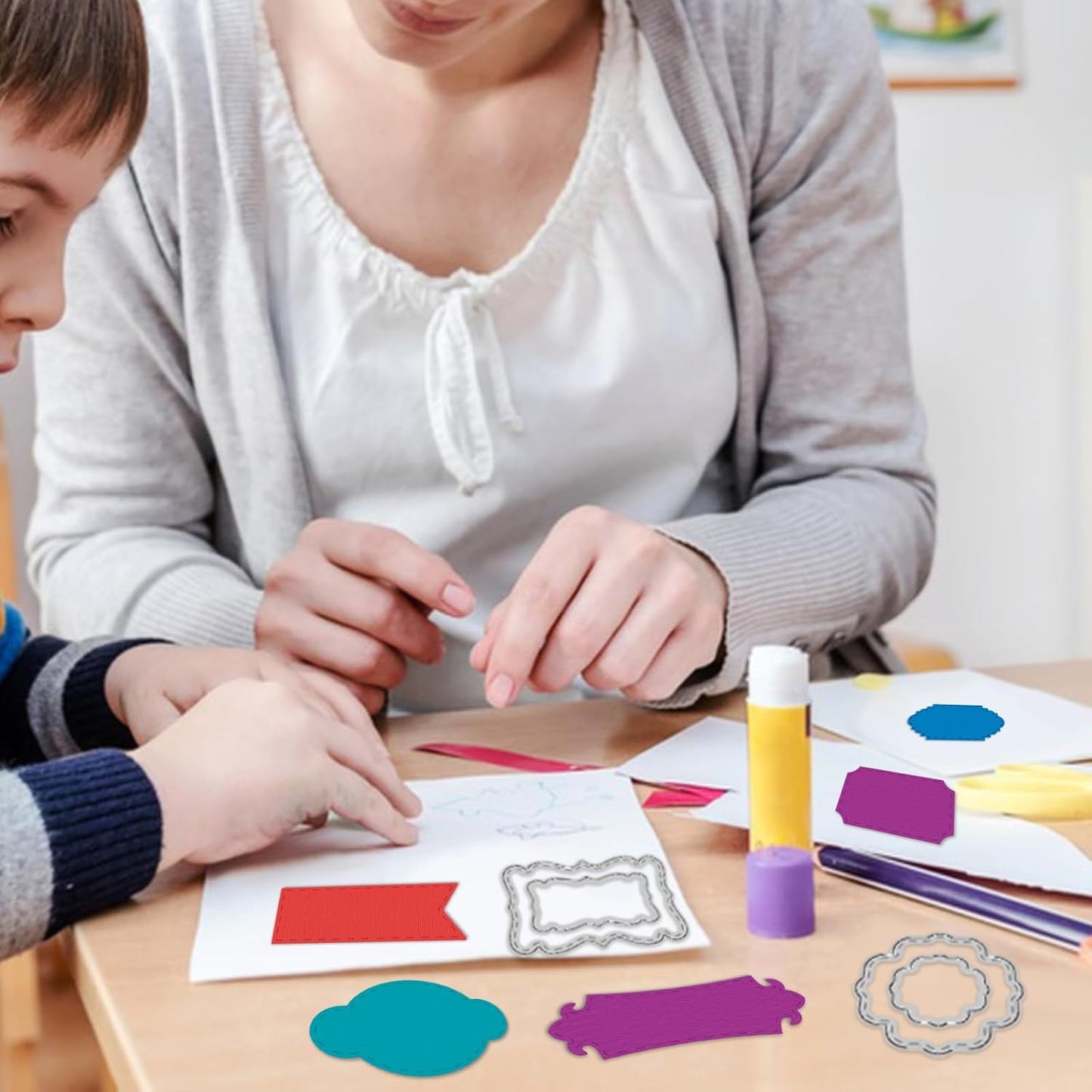 30 Styles Labels Die Cuts for Card Making Backgrounds Frame Metal Cutting Die for Scrapbooking Carbon Steel Embossing Template Tab Note Cutting Dies DIY Cards Album Crafts Supplies