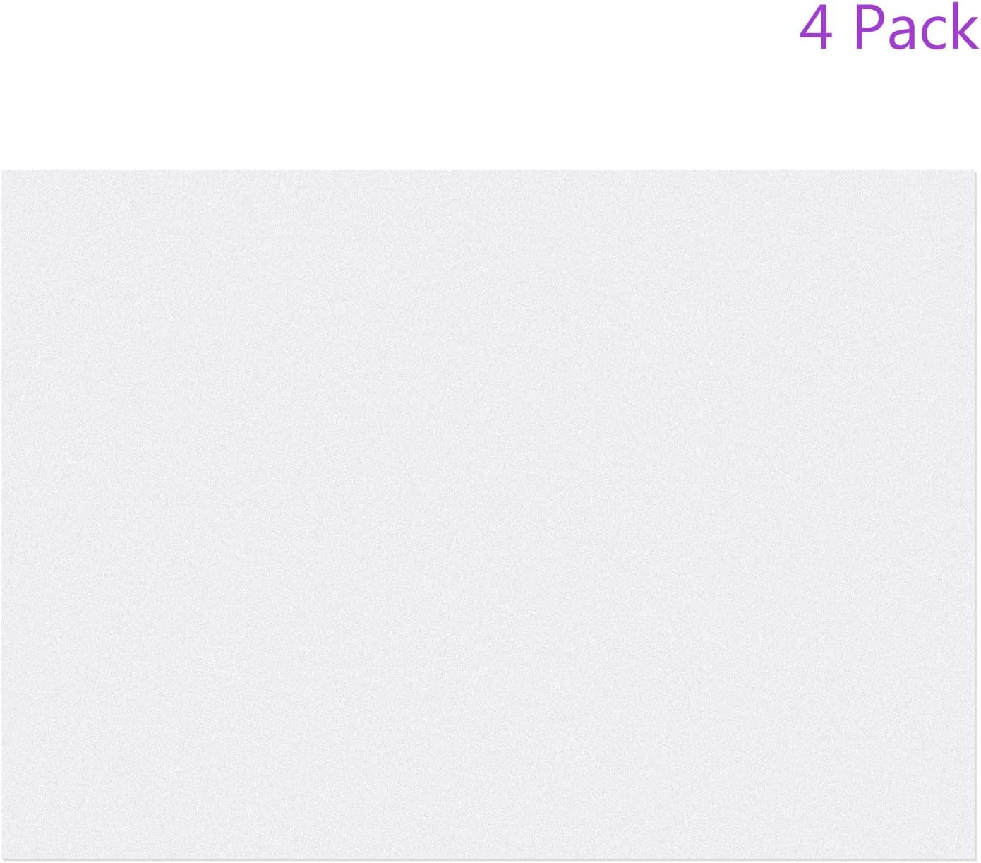 DMiotech 4Pcs Color Correction Gel Light Filter Overlay Transparent Plastic PVC Sheets Matte Translucent for Photo,Film,Video