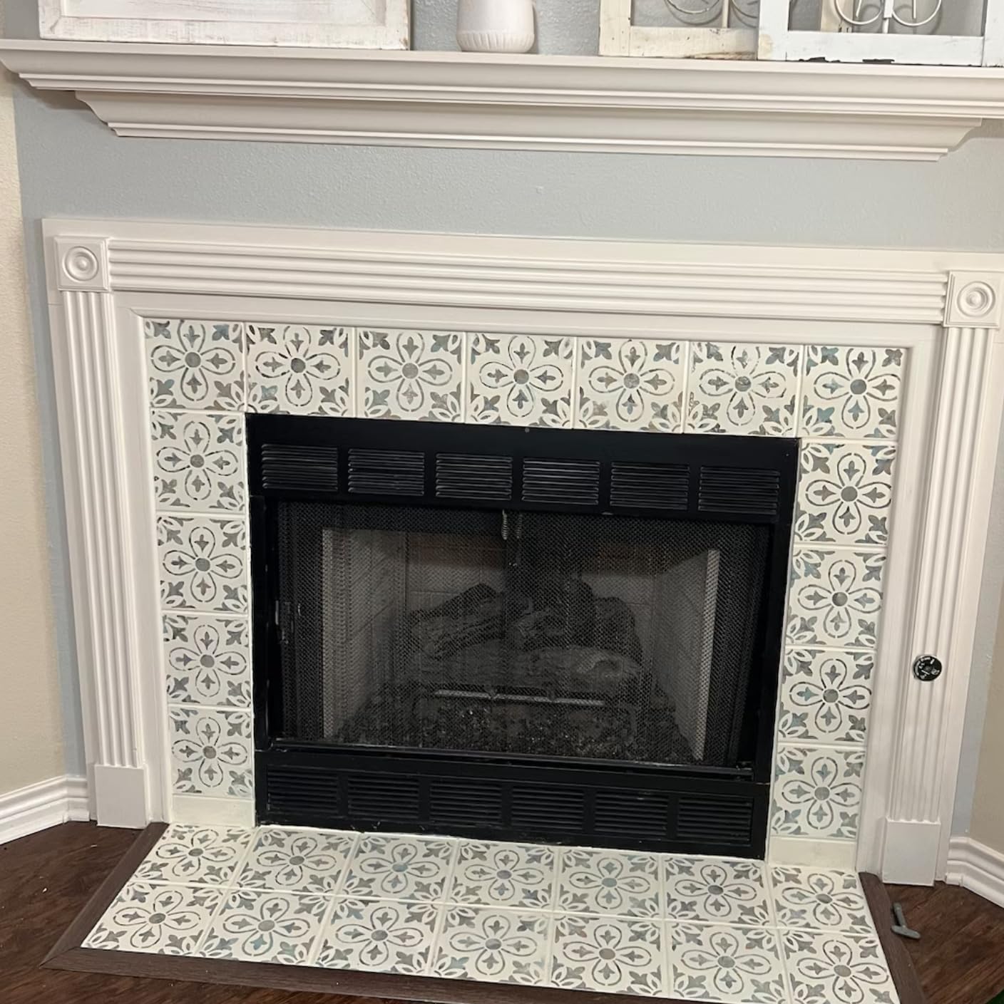 Reusable Tile Stencil 12inch Wall Stencils for Painting Large Pattern Drawing Templates for Wall Floor Home Decors