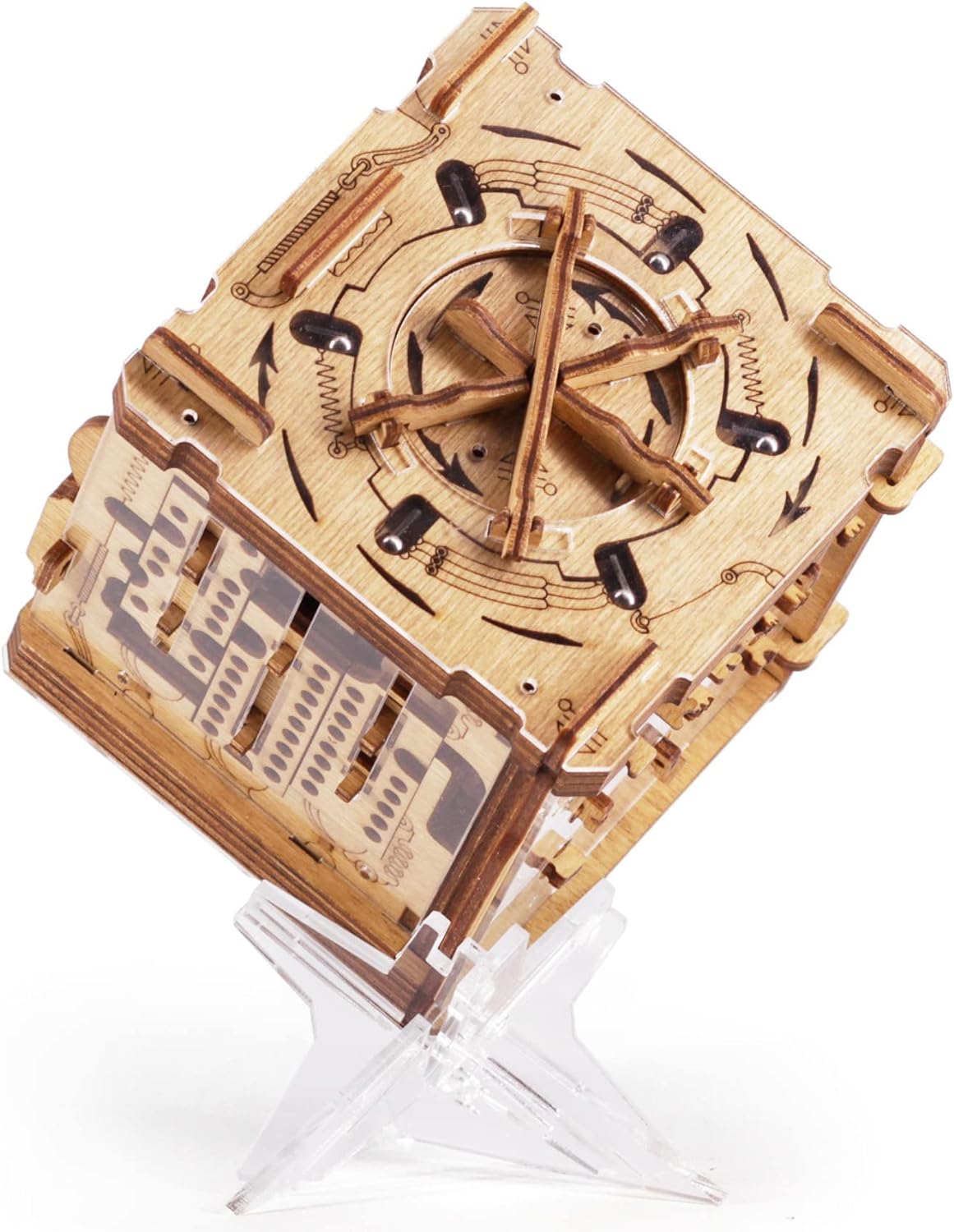 iDventure Cluebox Cambridge Labyrinth β Wooden 3D Puzzle Box β Escape Room Brain Teaser Gift β Money Puzzle Box for Adults & Men