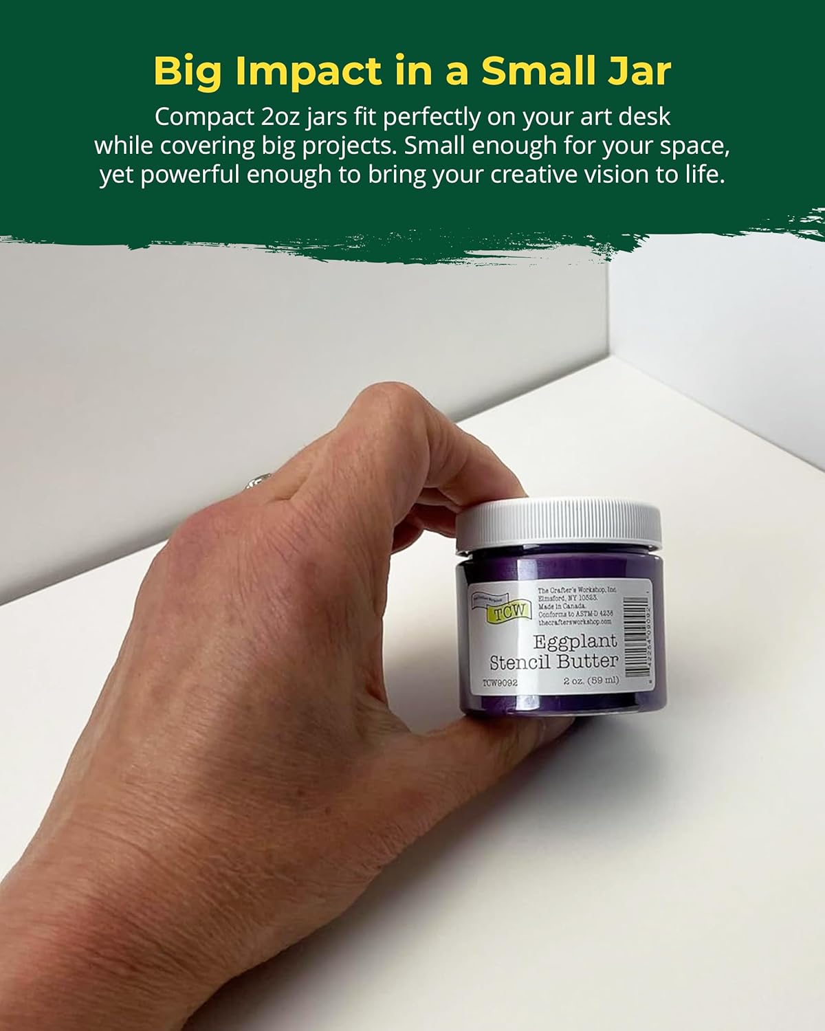 The Crafter's Workshop Stencil Butter - Mardi Gras Acrylic Paint Set - Boutique Metallic Texture Paste for Art, Canvas, Journals, & Cards - 4 x 2oz Jars