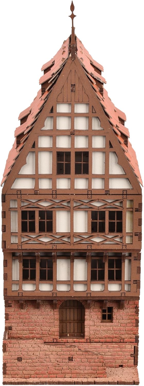 Terracota Rowhouse DIY Wooden Building Kit for Teens and Adults, Suitable for Playing with Family - Realistic