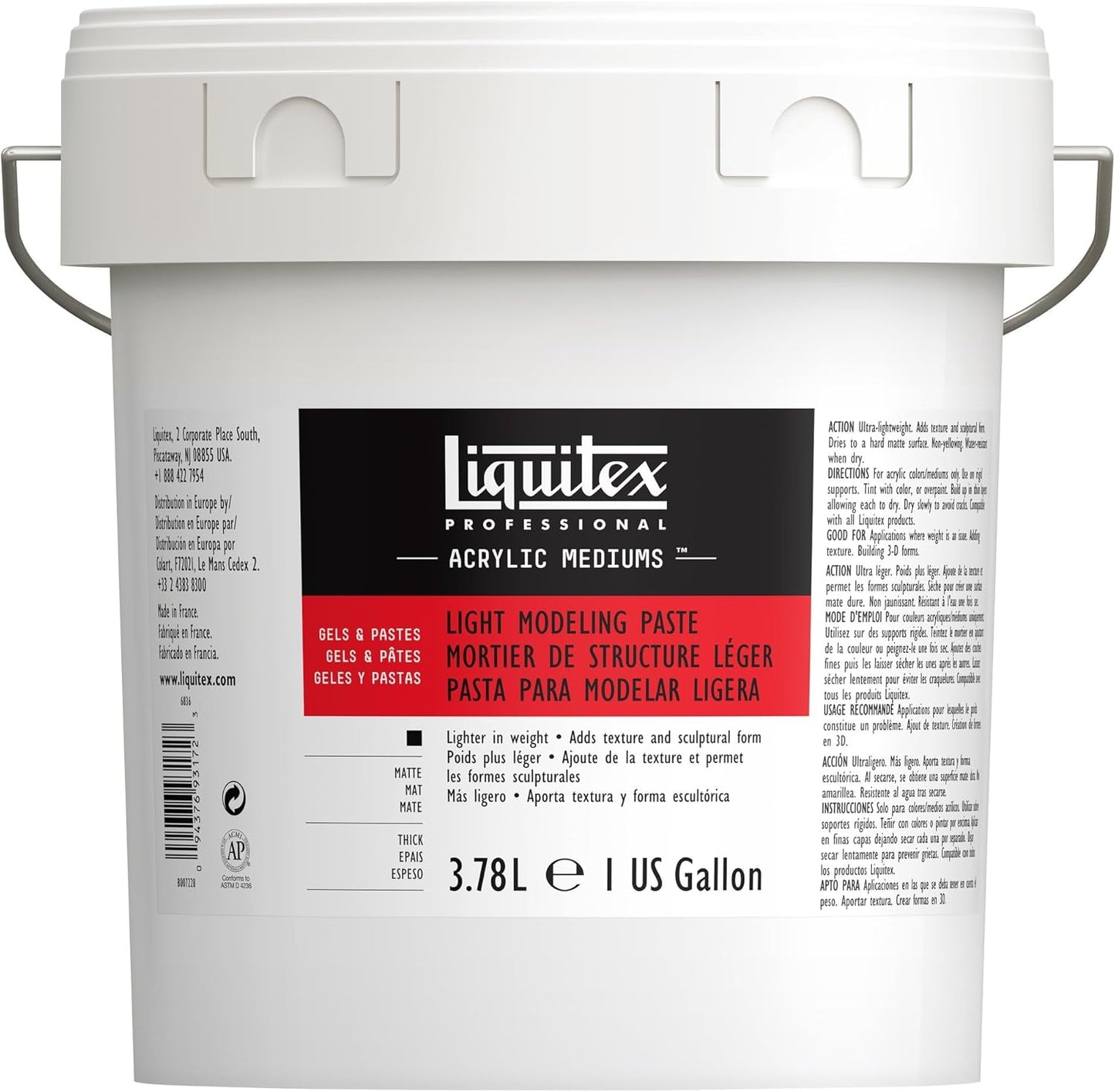 Liquitex Professional Light Modeling Paste. 3.78L (128-oz)