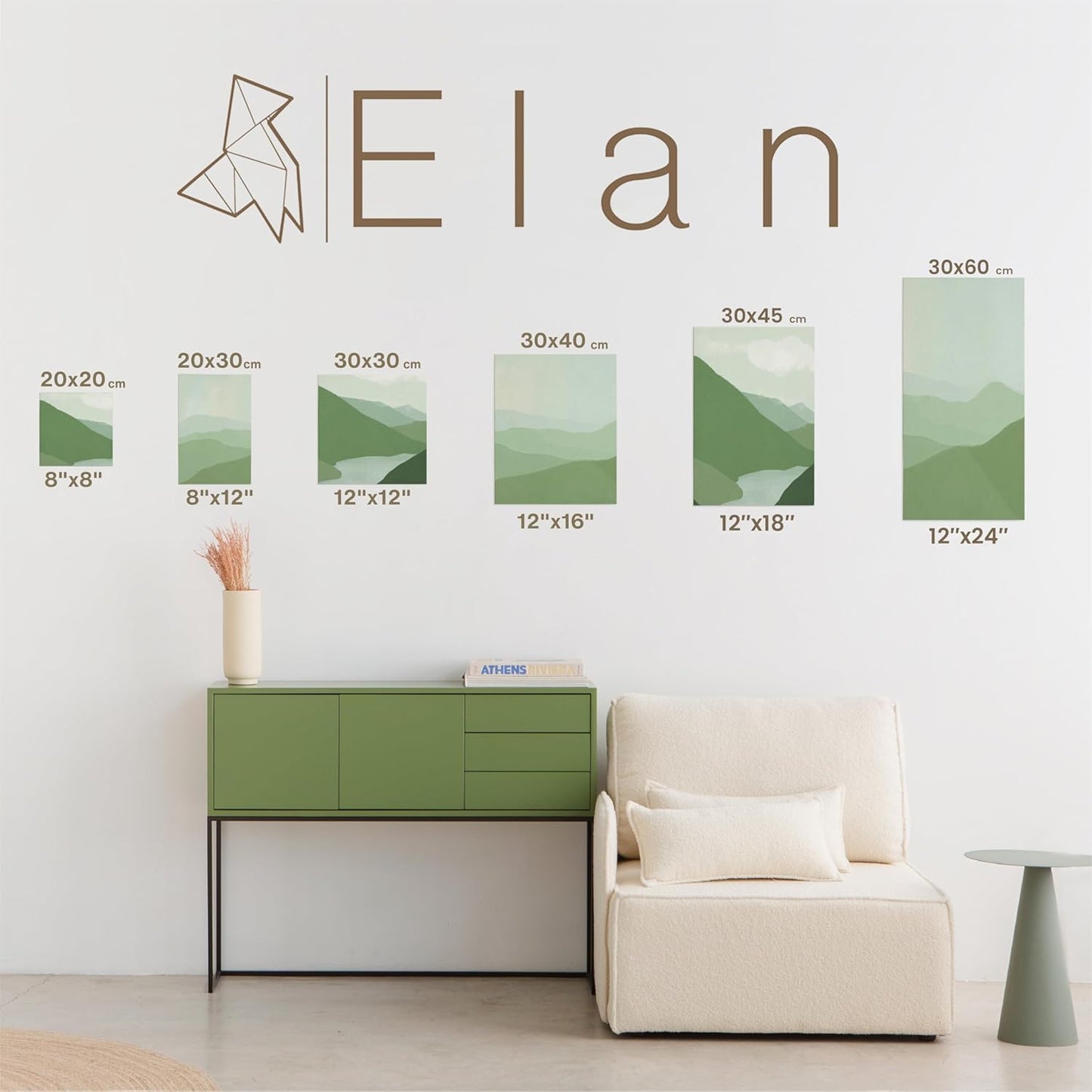 Elan Stretched Canvases 12x16, 6-Pack Canvases for Painting Painting Canvas Bulk, Stretched Canvas for Adults Blank Canvas for Painting, Painting Canvases, Paint Canvases for Painting, Art Canvas