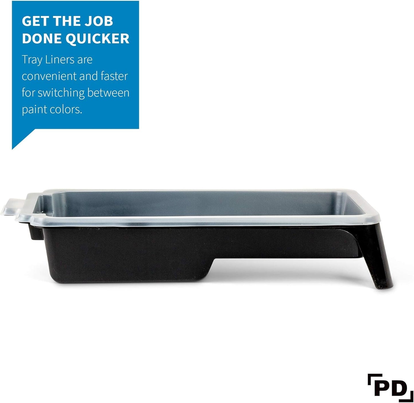 Precision Defined Paint Trays, Paint Roller Trays Liner, Plastic Paint Pan for Roller Brushes, Painting Tray for Painting with Deep Paint Pocket (Paint Tray Liner (10-Pack), 4-inch)