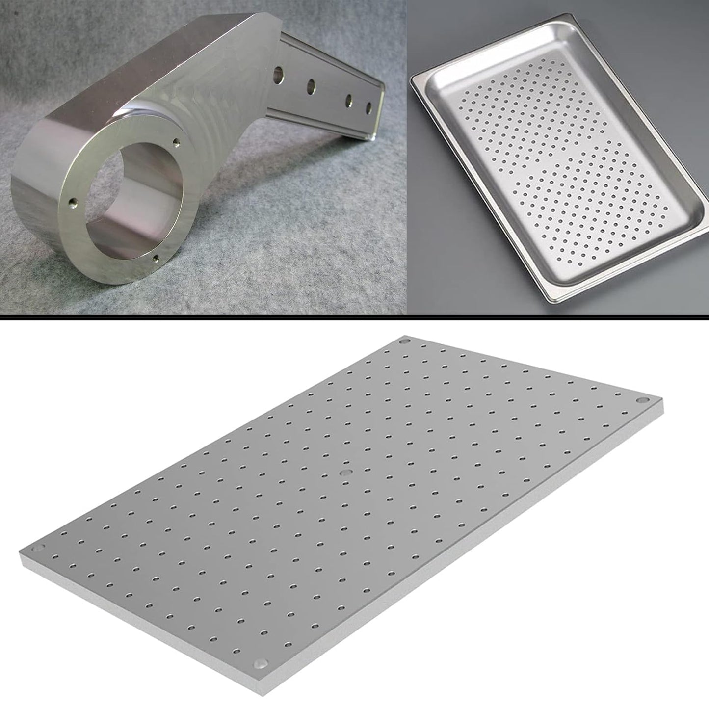 2Pack 6061 T651 Aluminum Sheet Metal 8 x 16 x 1/8 (0.125”) Inch Flat Plain Aluminum Plate Covered with Protective Film, Heat Treatable Rectangle 3MM Aluminum Metal Plate for Industrial, Crafting