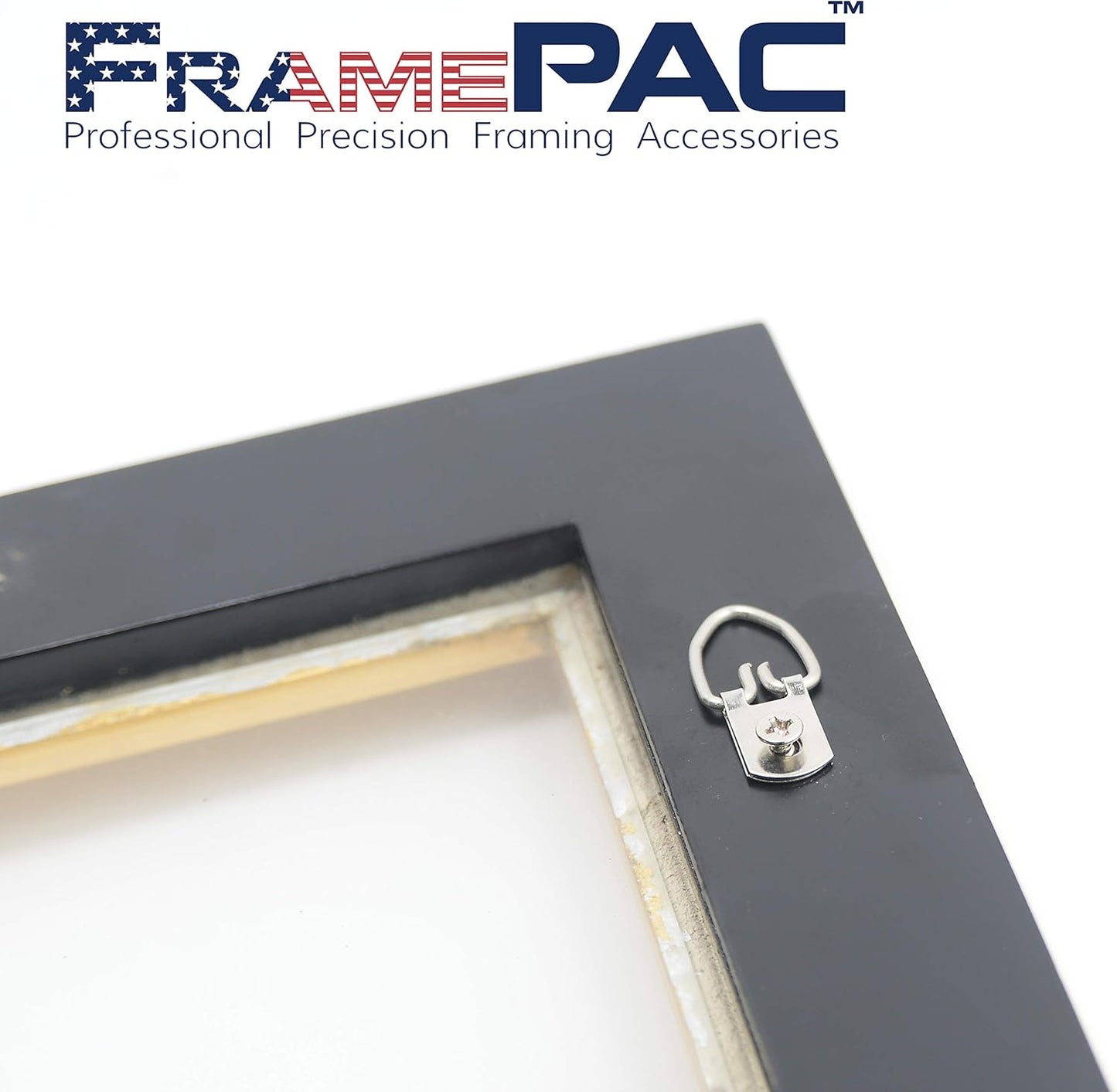 D Ring Picture Hangers with Screws - 100 Pack - Bulk D Rings - Pro Quality Hangers - Picture Hanging Solutions