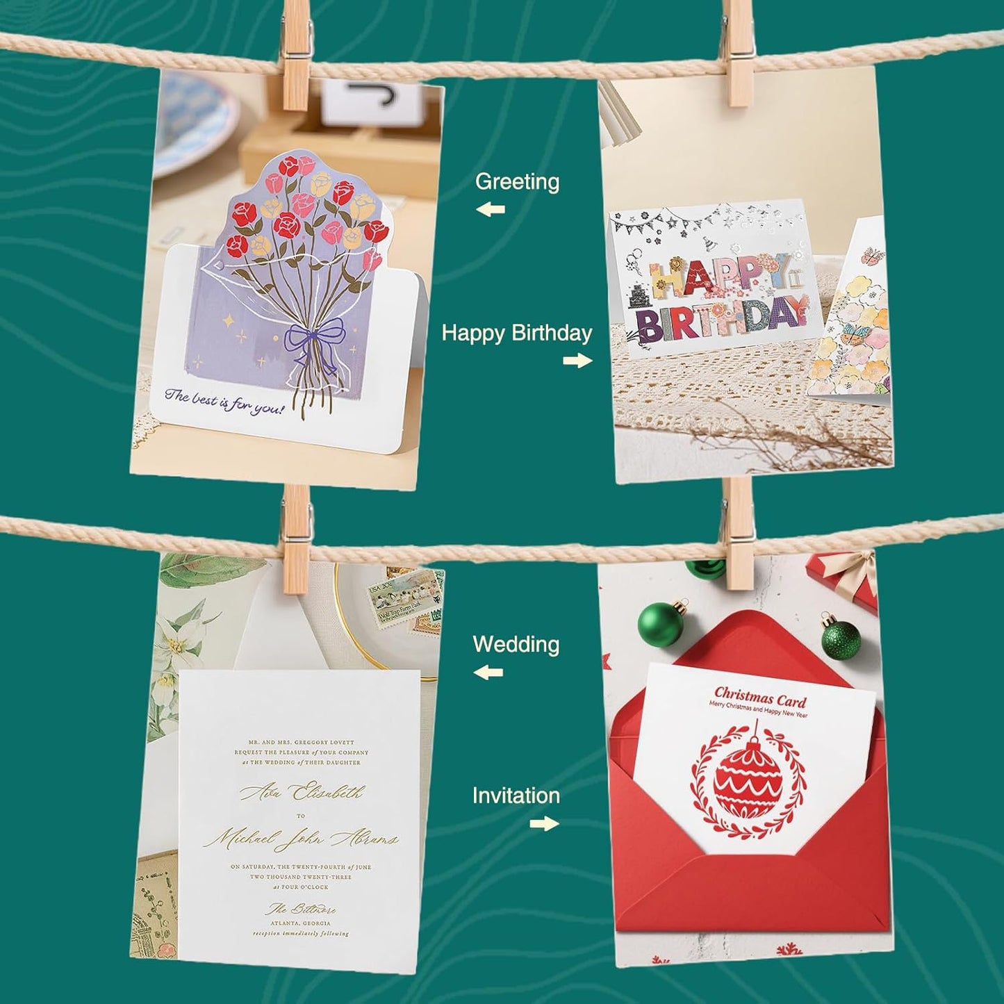 Cardstock 5 x 7 Inch 110 Sheets 190 gsm Heavyweight Card Stock Paper White Cardstock Printer Paper Perfect for Wedding Invitations, DIY Cards, Postcards, Photos, Art and Crafts