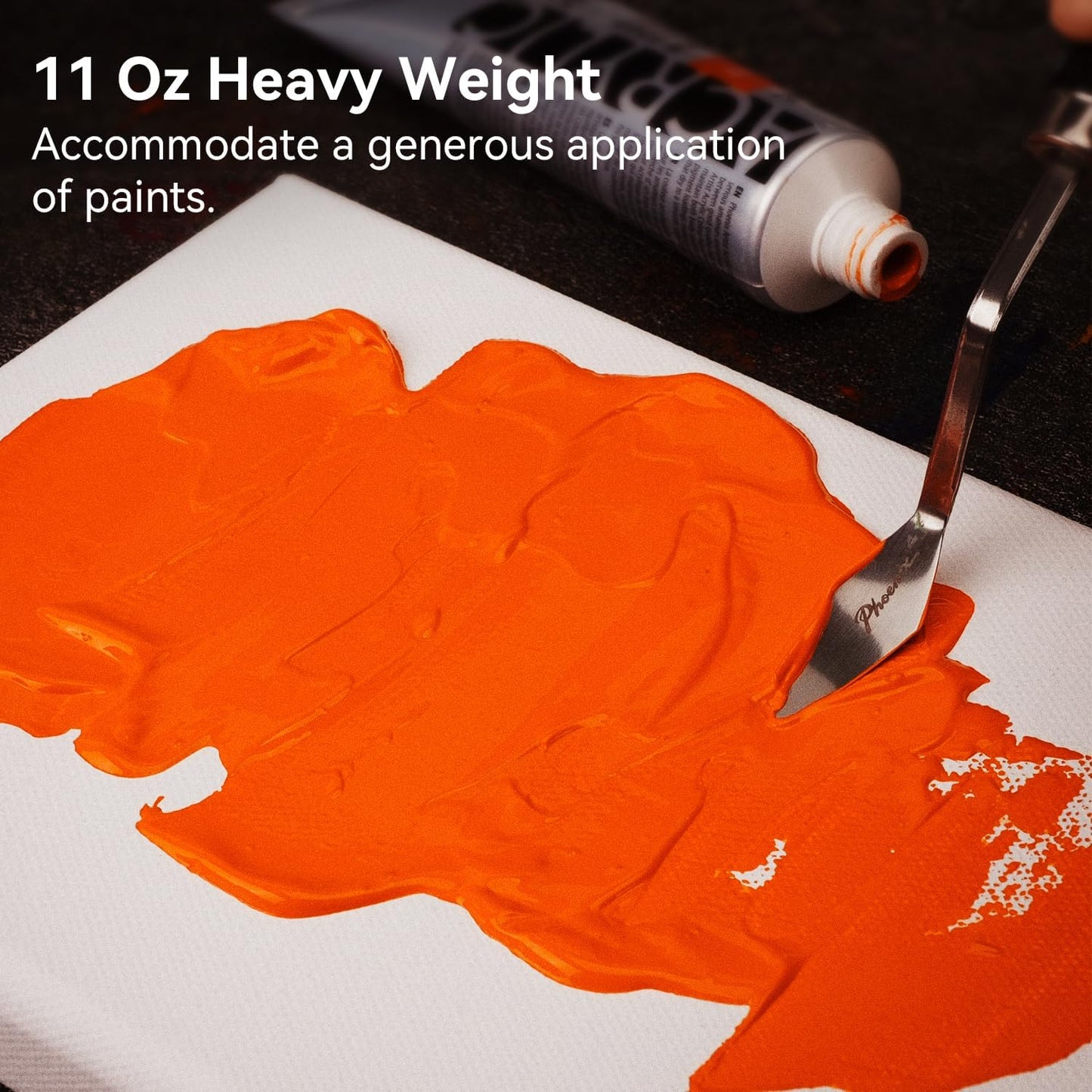 PHOENIX 4x4 Inch 8 Pack Artist Canvas - Small Square Stretched Canvases for Painting - 3/4 Inch Profile, 100% Cotton 11 Oz. Gesso Primed White Blank Professional Canvas Oil & Acrylic Paints