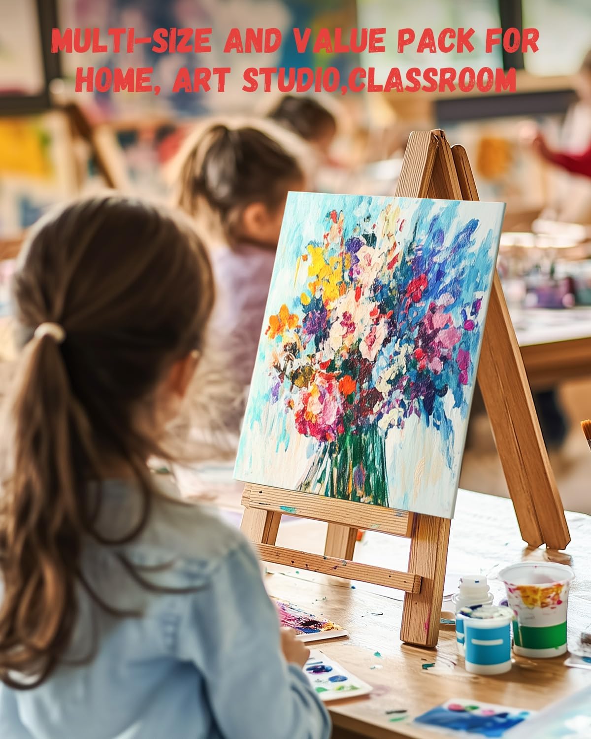 Simetufy 4 x 6 inch 12 Pack Small Painting Canvas Boards- Gesso Primed Acid-Free 100% Cotton Mini Canvas Panels for Acrylics Oil Watercolor Tempera Paints