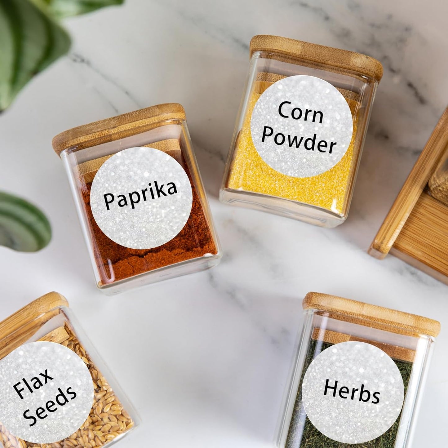 2" Holographic Thermal Label Stickers, Round Direct Thermal Label Stickers, Glitter Thermal Printer Sticker Labels for Gift Wrapping, Self-Adhesive Custom Logo Design- Glitter Silver